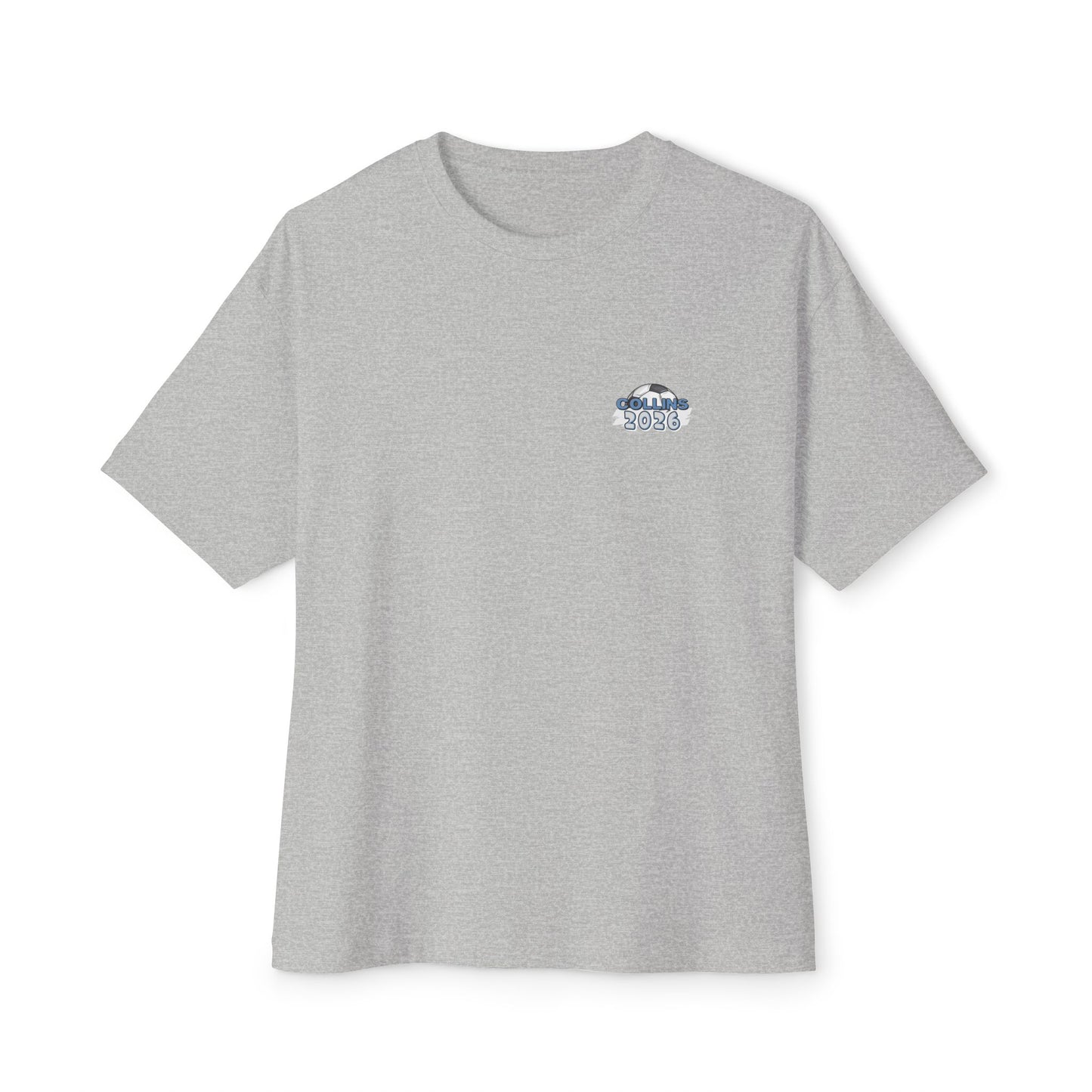 2026 Senior Soccer Oversized Boxy Tee, Graduation Gift, Sports Fan Apparel