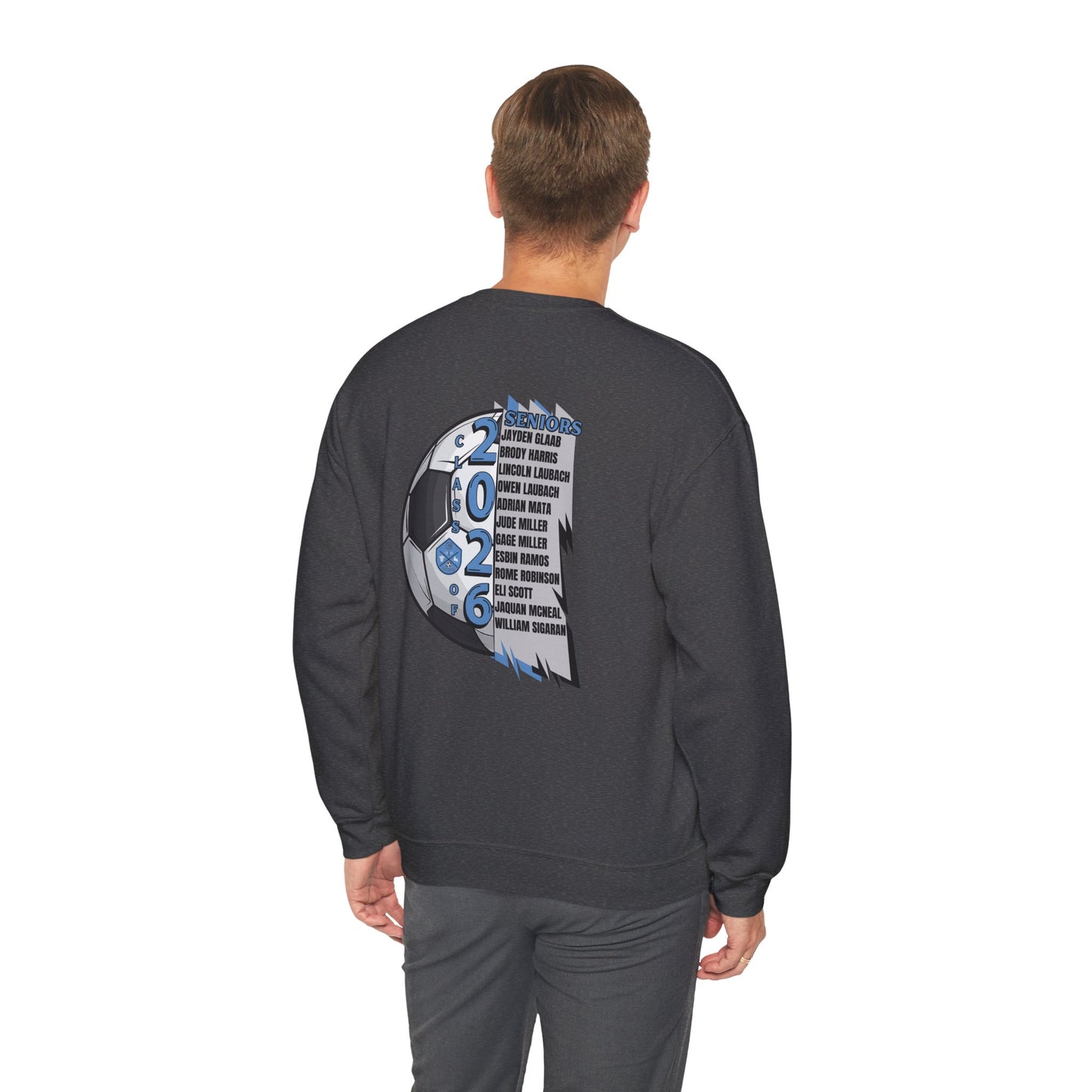 Collins Soccer Seniors Crewneck Sweatshirt, Class of 2026, High School Soccer