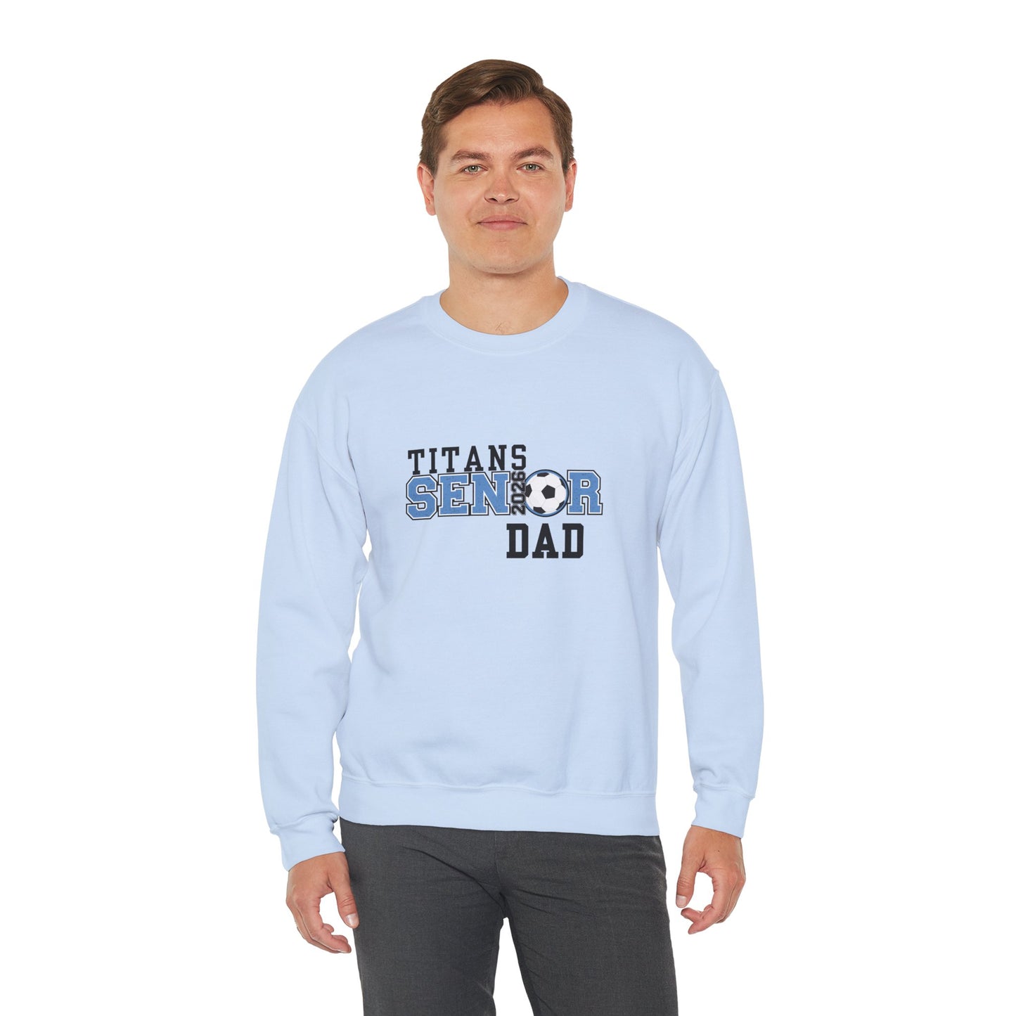 Titan Soccer Senior Dad Sweatshirt – Perfect Gift for Sports Dads, Game Day Attire, Father’s Day, Sports Events, Team Spirit Apparel