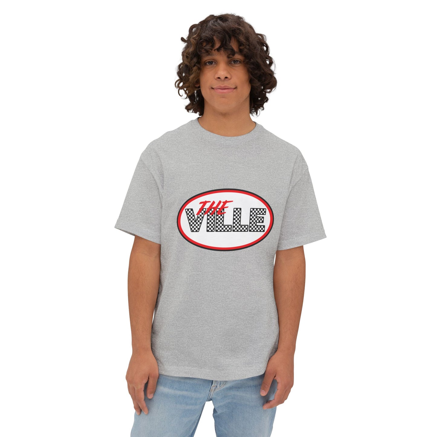 Casual Graphic Tee – The Ville Design, Cozy Oversized Fit