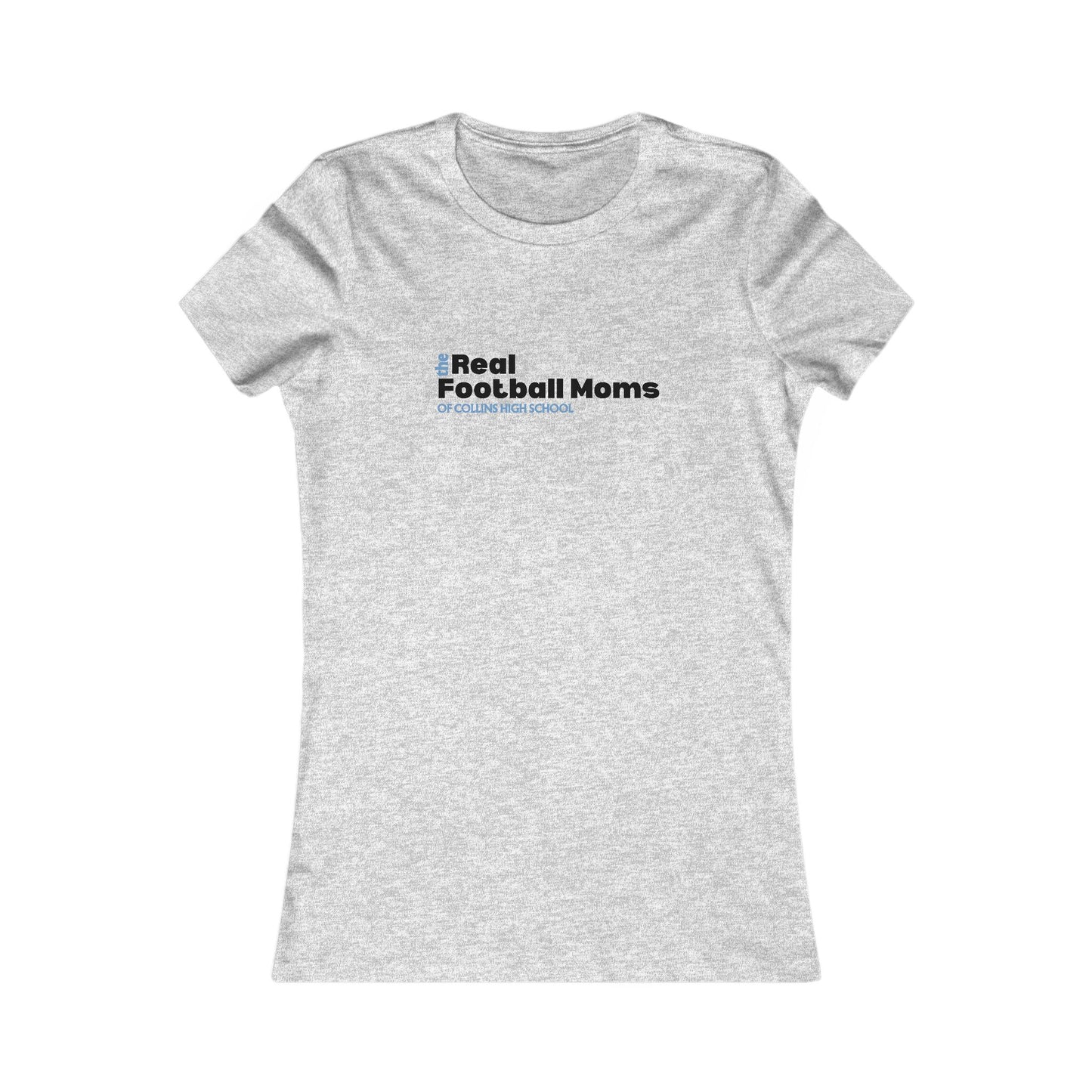 Real Football Moms of Collins High School Tee, Women's Favorite Tee for Game Day, Sports Apparel