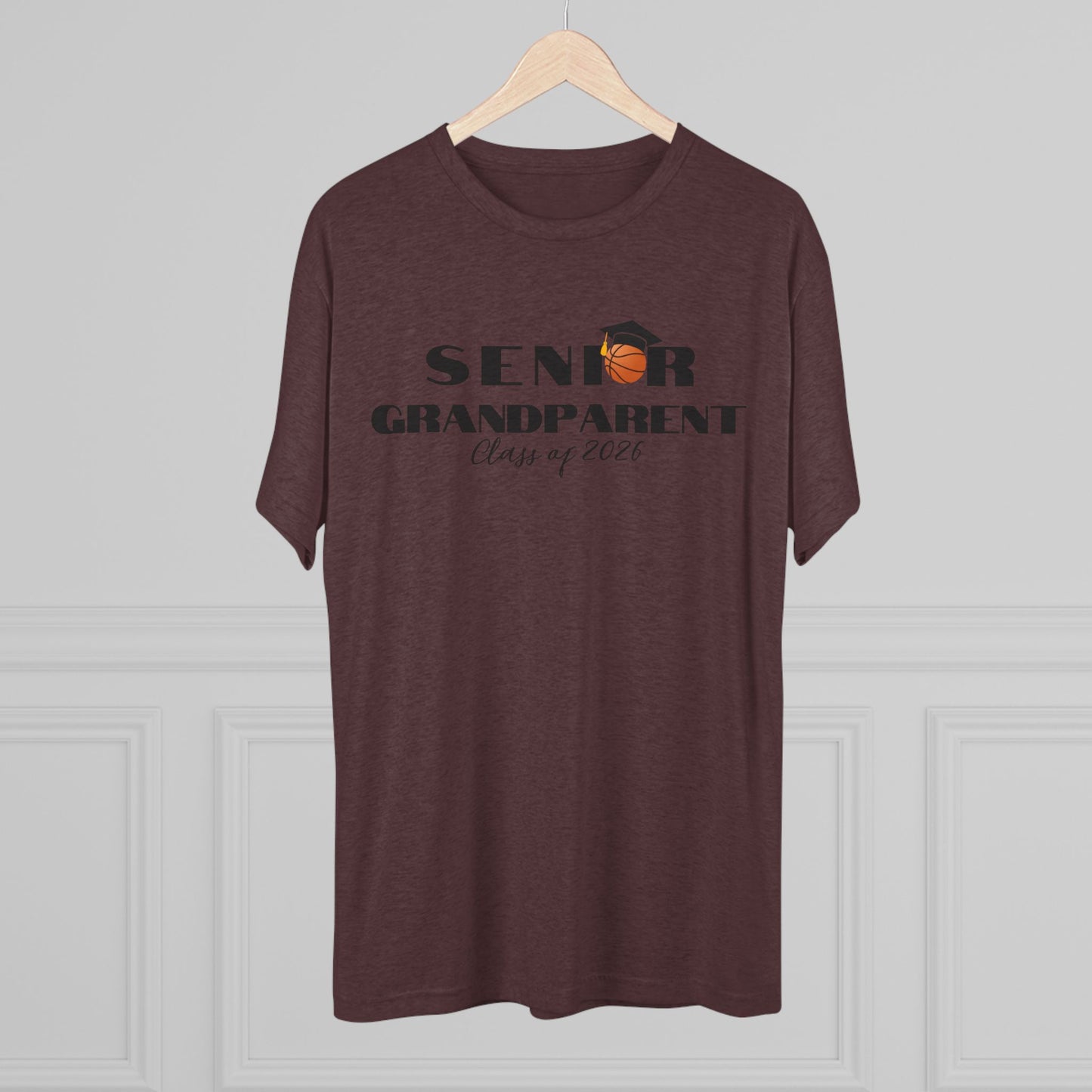 Senior Basketball Grandparent Crew Tee, Graduation, Unisex Shirt, Class of 2026 Apparel