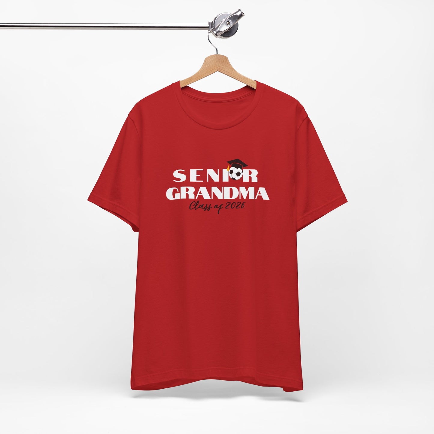 Soccer Senior Grandma Jersey T-Shirt, Class of 2026 Shirt, Gift for Graduation, Family Celebration