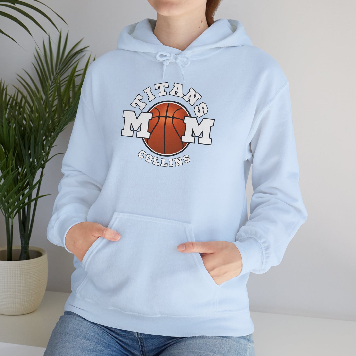 Titans MOM Basketball Hoodie – Personalized Collins Team Spirit Sweatshirt