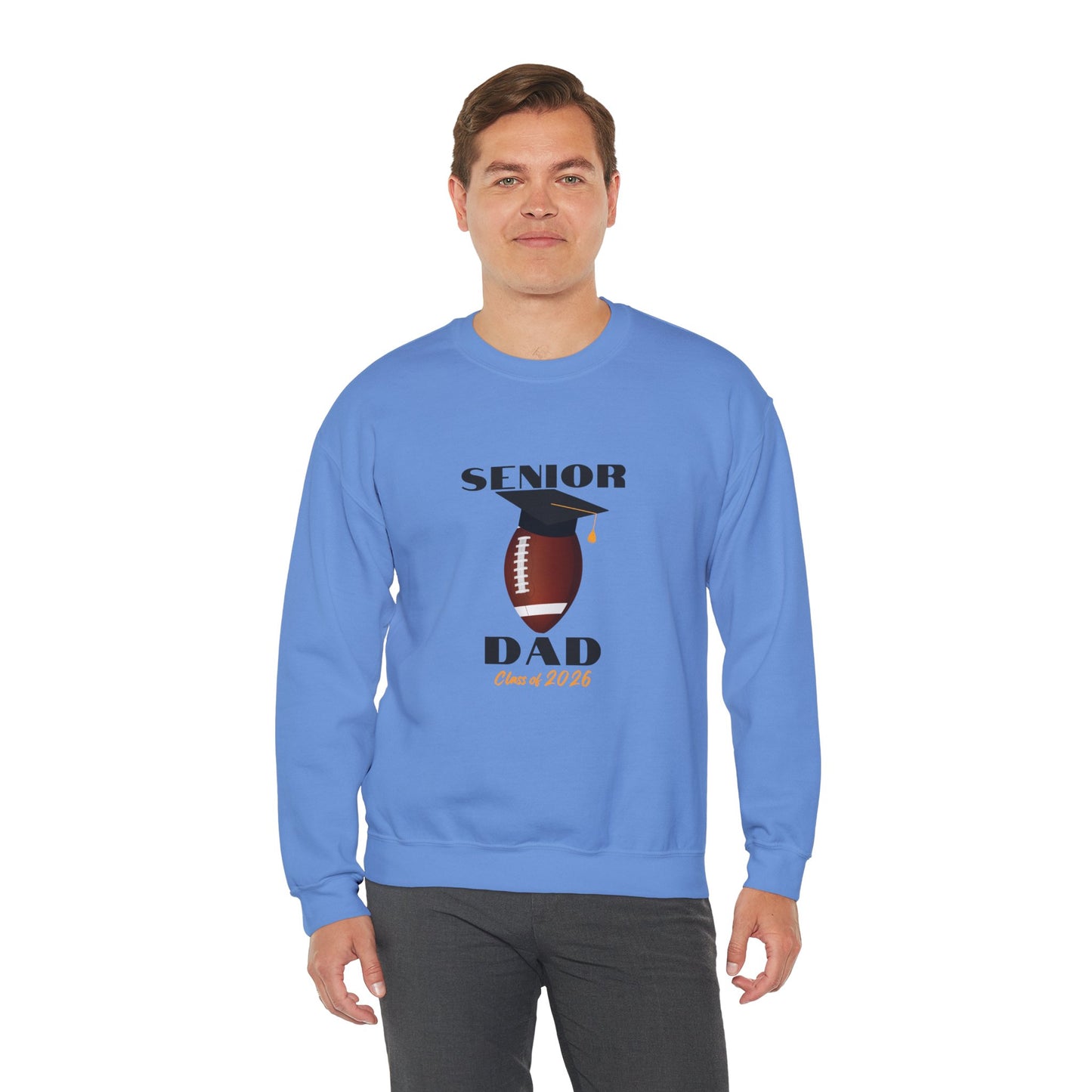 Senior Dad Crewneck Sweatshirt, Football Dad, Football Fan Apparel, Cozy Sweatshirt for Dads