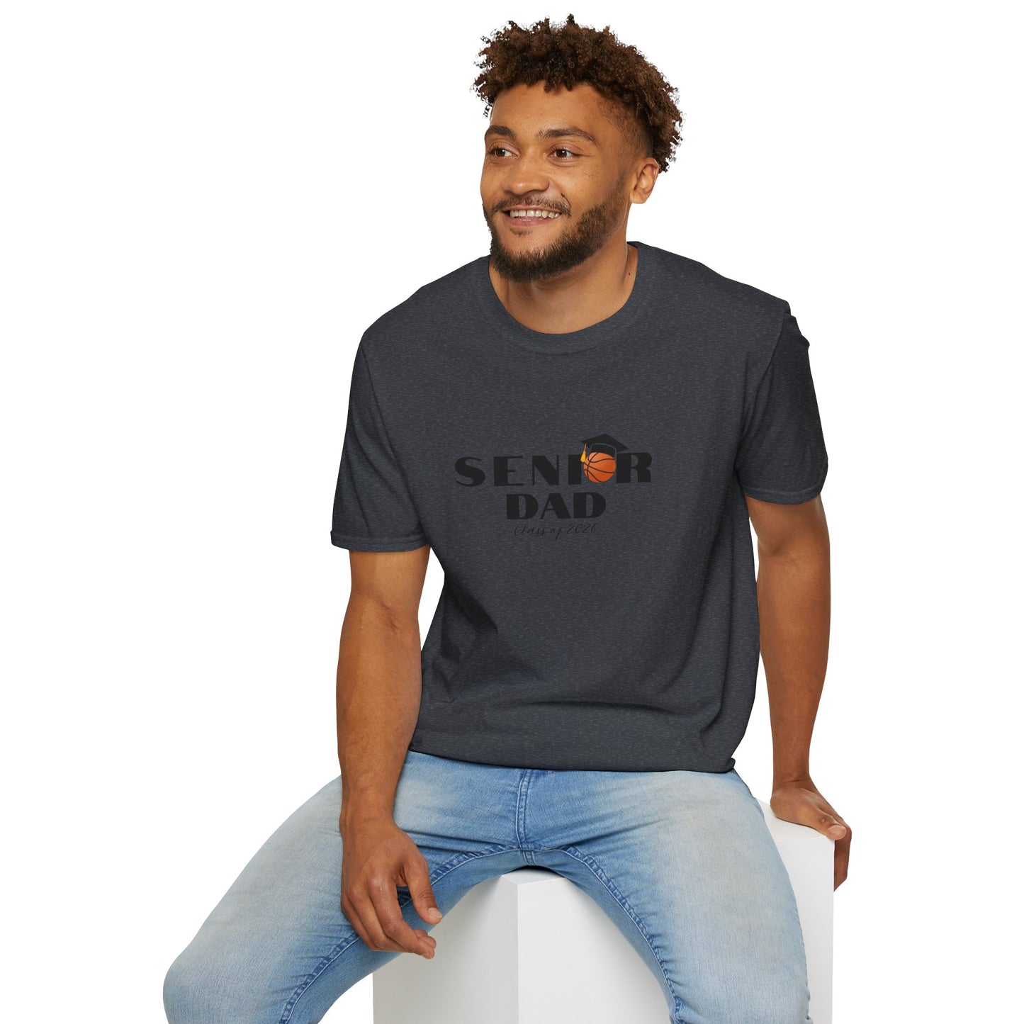 Senior Basketball Dad, Graduation T-Shirt, Unisex Tee for Fathers, Dad Shirt for Celebrations