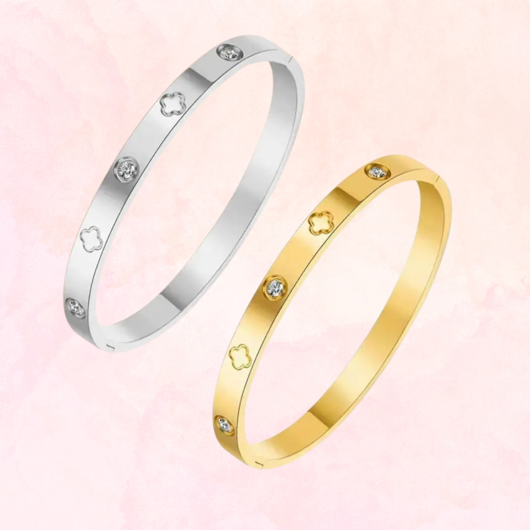 18K Non-Tarnish Waterproof Stainless-Steel Bangle
