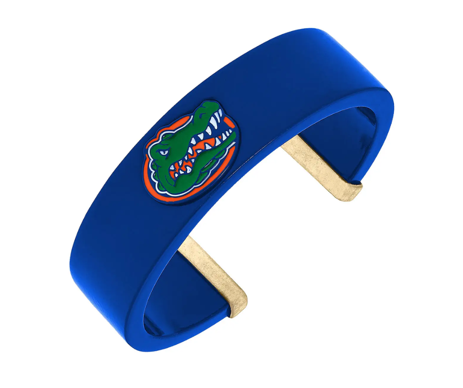 Florida Gators Resin Logo Cuff Bracelet in Blue