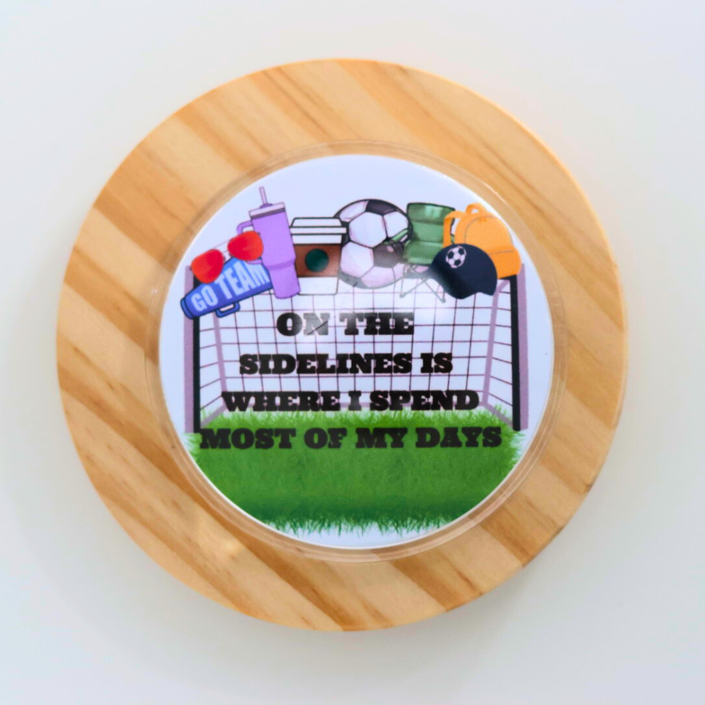 Personalized Game Day Button Pins- Soccer