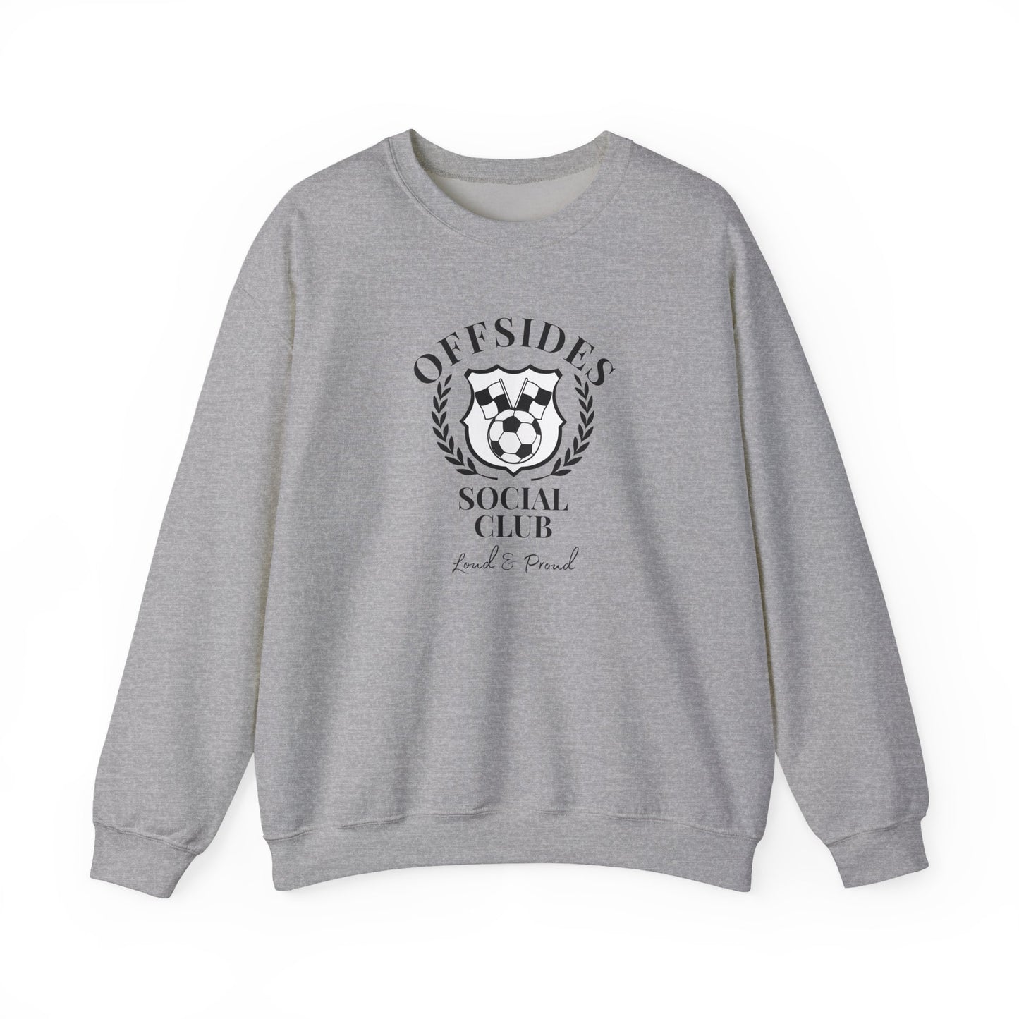 Soccer Club Crewneck Sweatshirt, Offside Sweatshirt, Sports Apparel, Gift for Soccer Fans, Casual Wear
