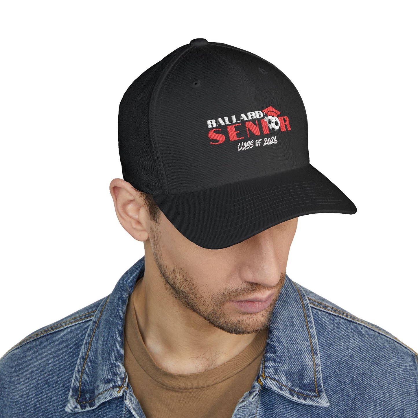 Soccer Embroidered Cap, Hat for Athletes, Sports Gift, Team Spirit Accessory, Soccer Senior Embroidery Cap,