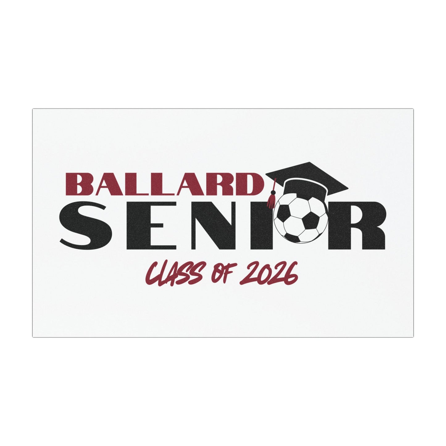 Ballard Soccer Senior Car Magnets, Class of 2026, Custom Vehicle Decals, Graduation Gift, Senior Pride Decorations,