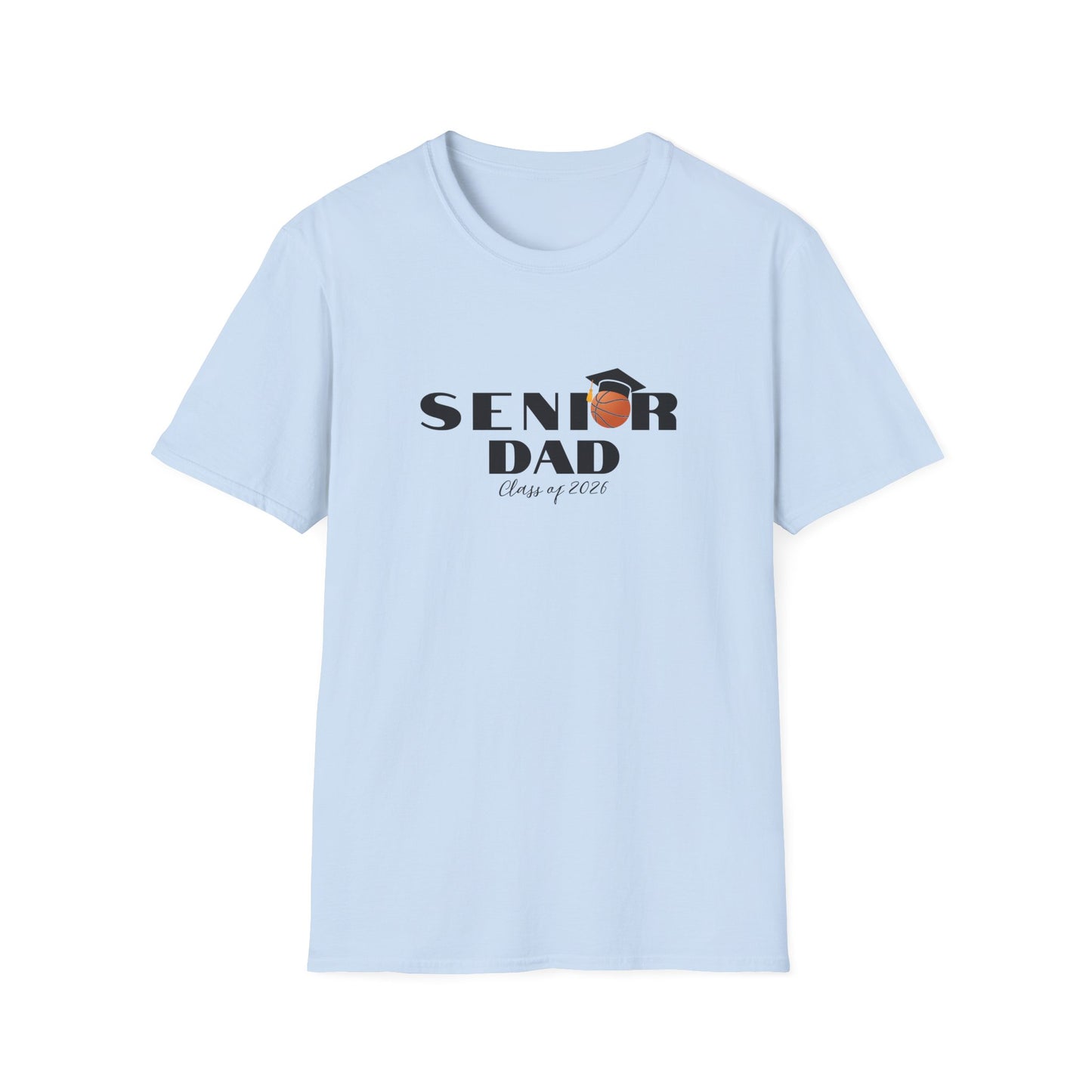 Senior Basketball Dad, Graduation T-Shirt, Unisex Tee for Fathers, Dad Shirt for Celebrations
