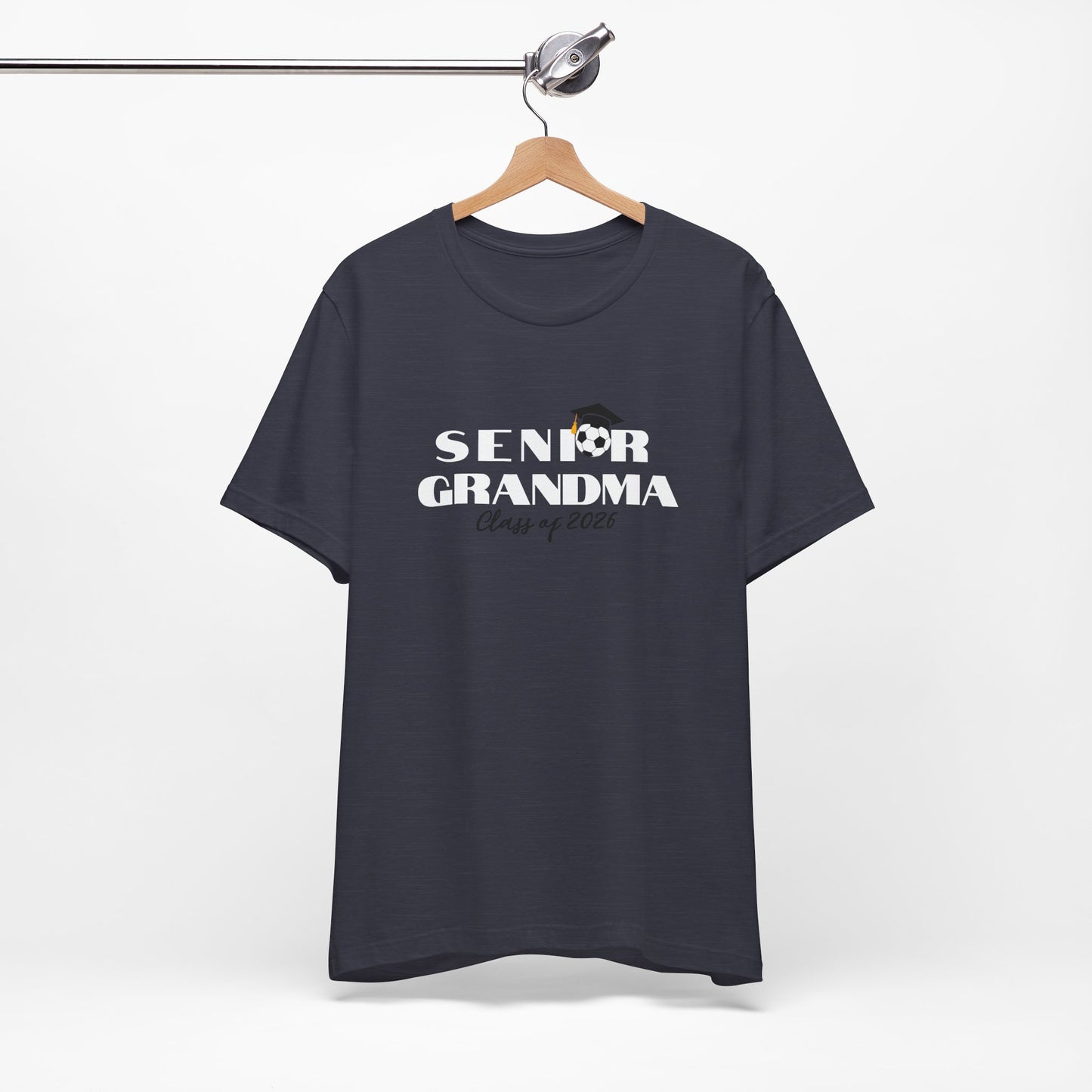 Soccer Senior Grandma Jersey T-Shirt, Class of 2026 Shirt, Gift for Graduation, Family Celebration
