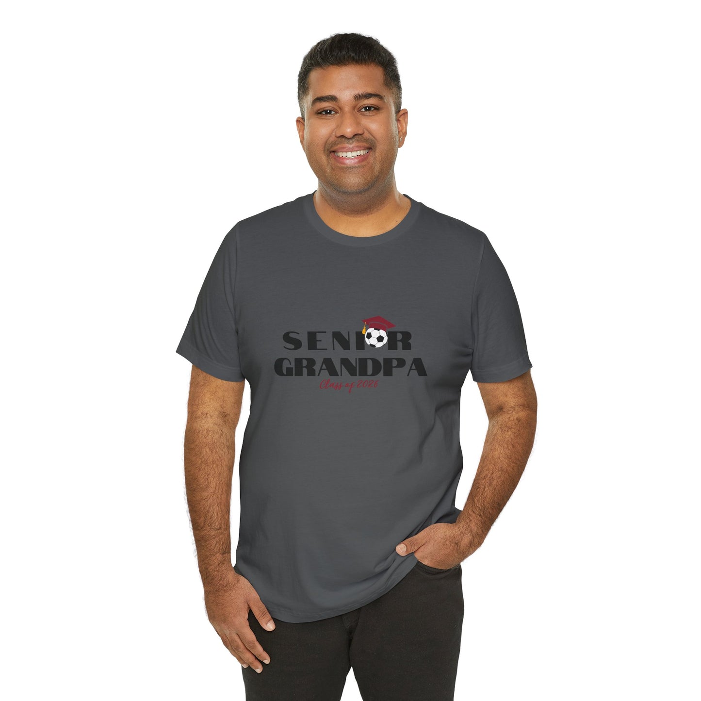 Senior Soccer Grandpa Graduation Tee, Proud Grandparents, Class of 2026 Shirt, Family Celebration
