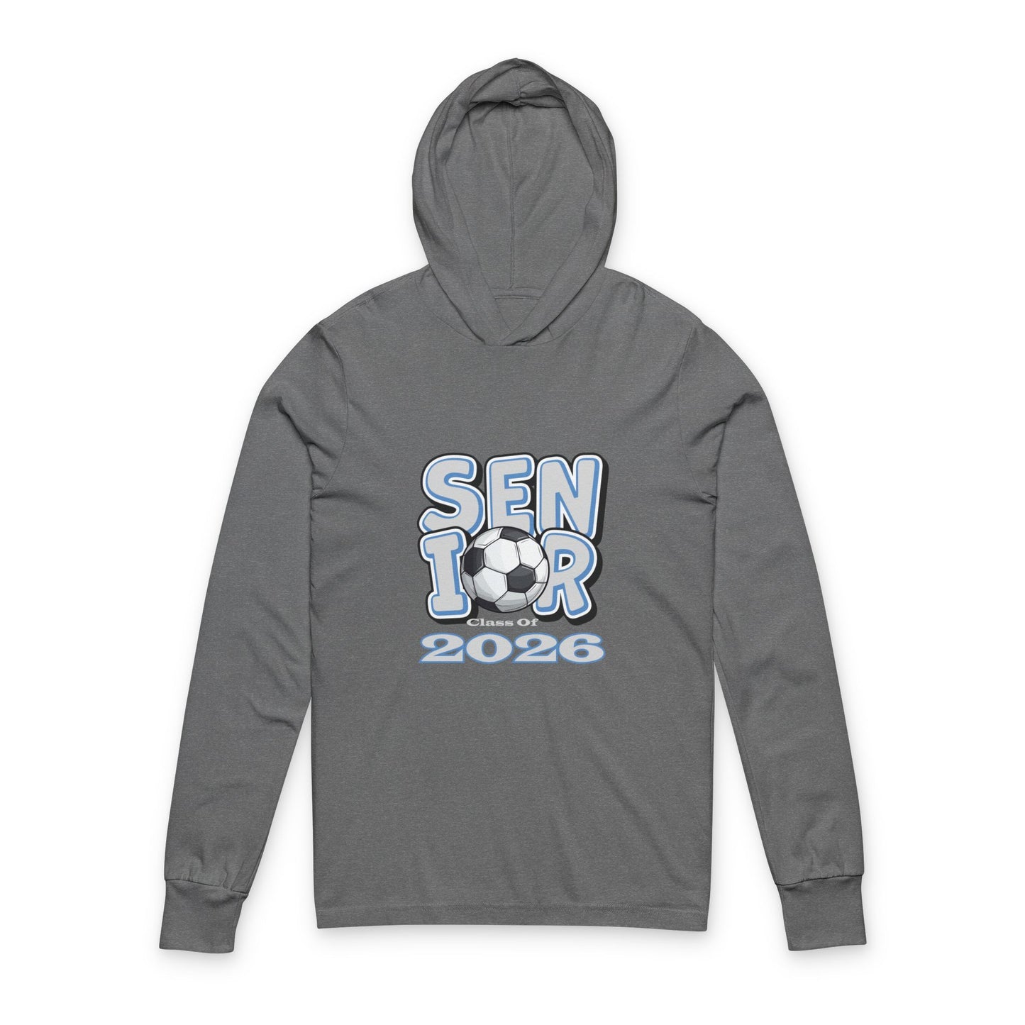 Senior 2026 Hooded Long Sleeve Tee, Graduation Gift, Class of 2026, Hoodie, High School Spirit Wear
