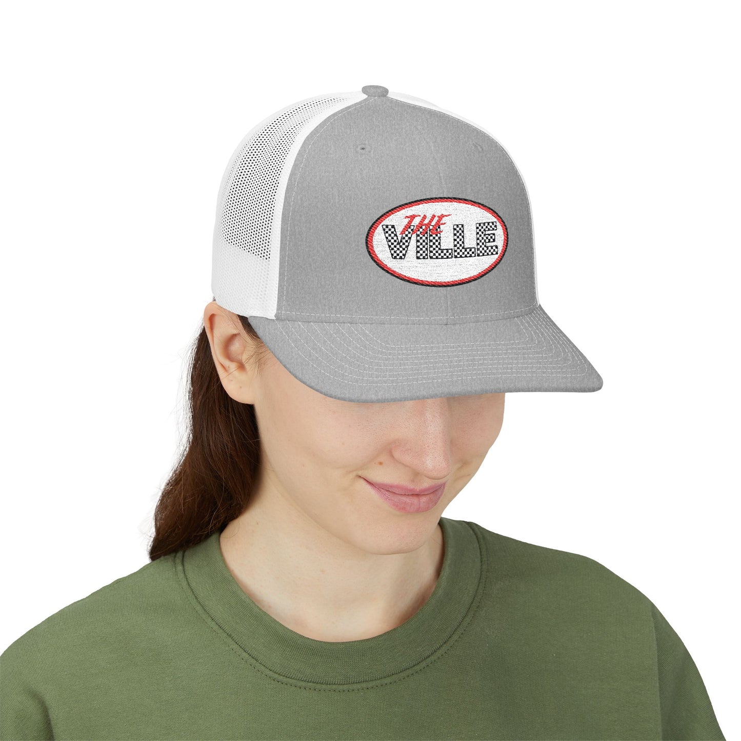 The Ville Snapback Trucker Cap, Stylish Embroidered Cap, Perfect for Game Day