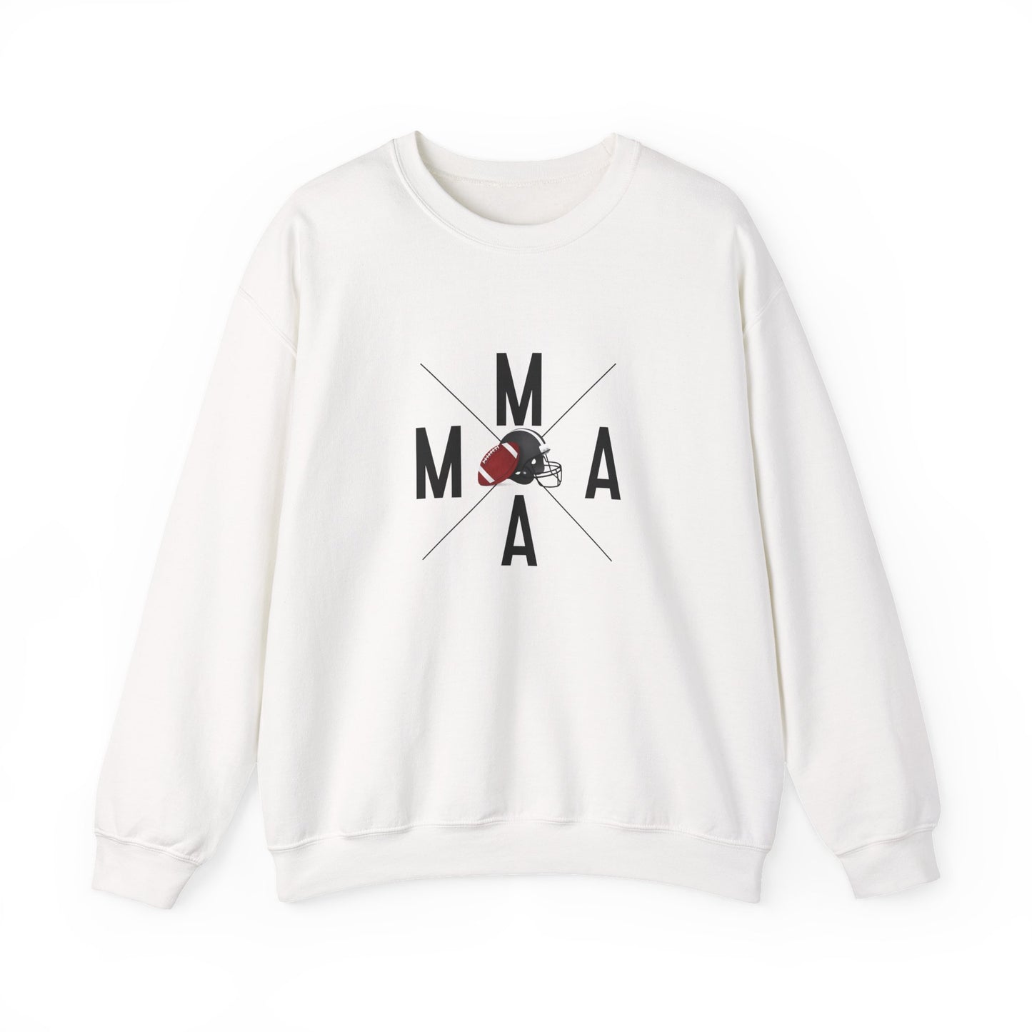 Stylish MAMA Crewneck Sweatshirt, Unisex Sweatshirt, Casual Wear, Football Season, Gift for Moms, Sports Sweatshirt, Fitness Clothing