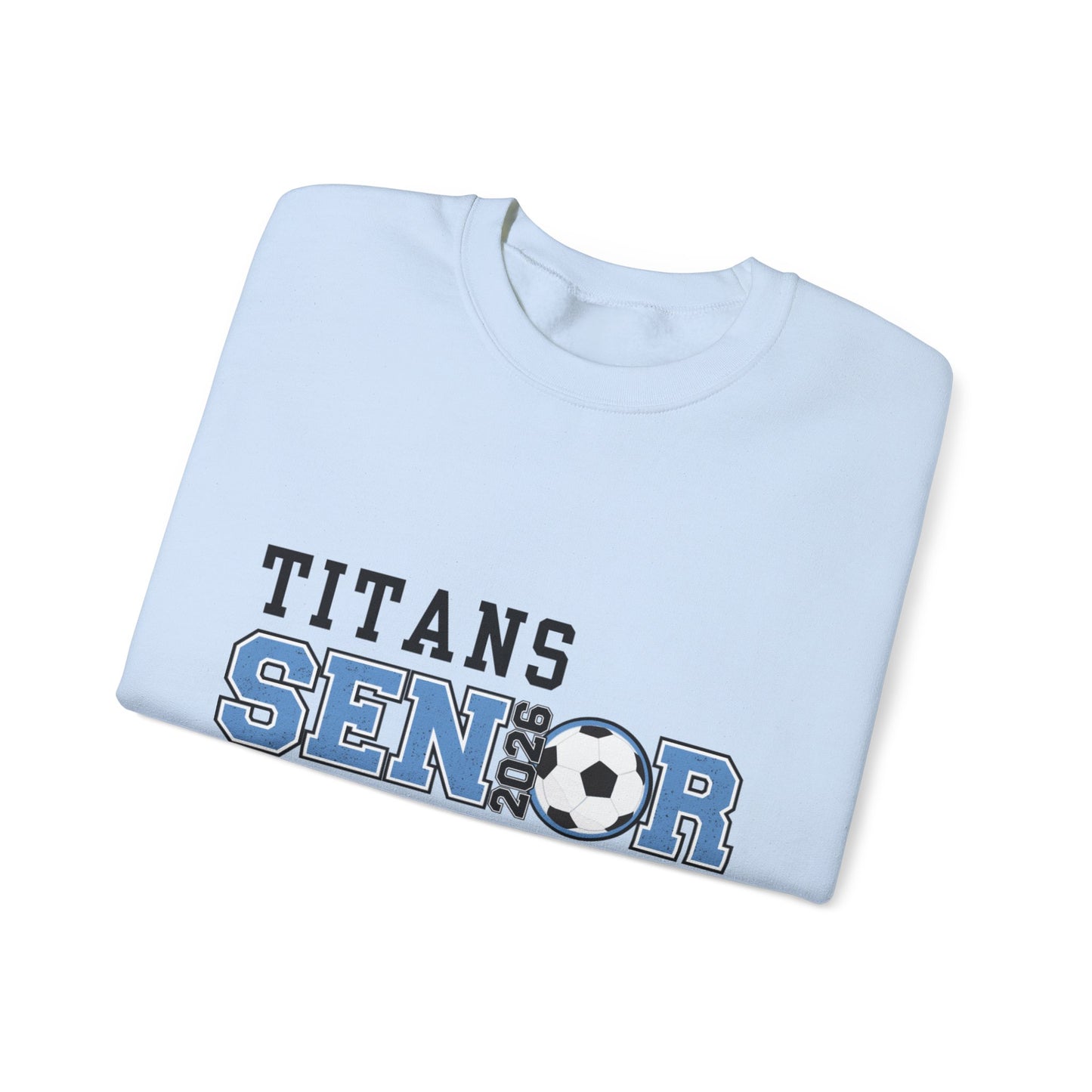 Titan Soccer Senior Mom Sweatshirt | Cozy Team Spirit Wear, Gift for Sports Moms, Comfortable Crewneck, Perfect for Game Days