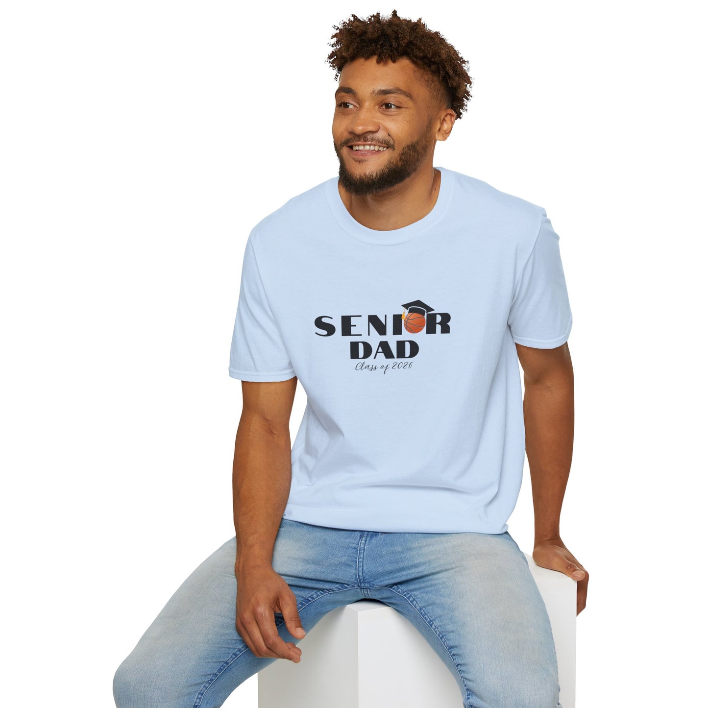 Senior Basketball Dad, Graduation T-Shirt, Unisex Tee for Fathers, Dad Shirt for Celebrations