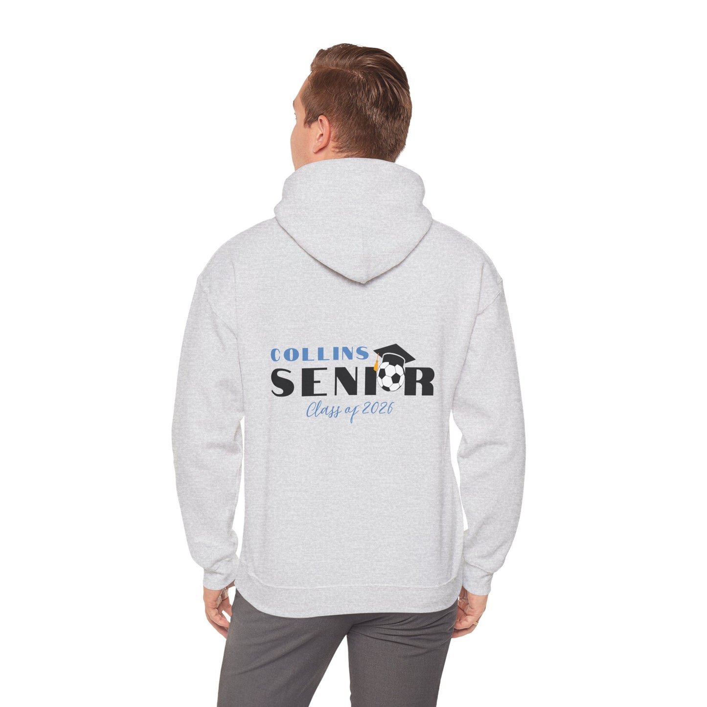 Soccer Seniors Hoodie, Class of 2026 Sweatshirt, Personalized Senior Celebration Gift, Unisex Hooded Pullover, College Bound Apparel