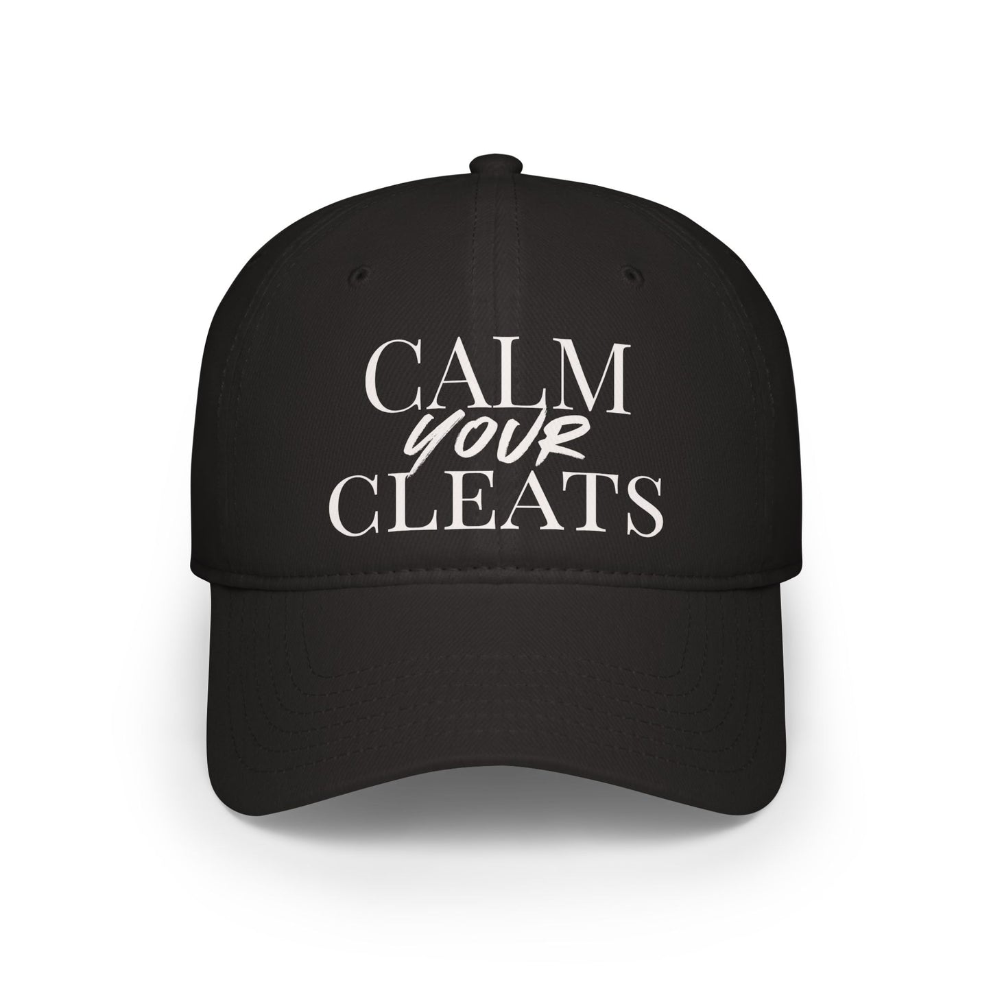 Calm Your Cleats, Casual Sports Hat, Soccer Gift, Relaxed Fit Cap, Vintage Style Cap, Gift for Him/Her