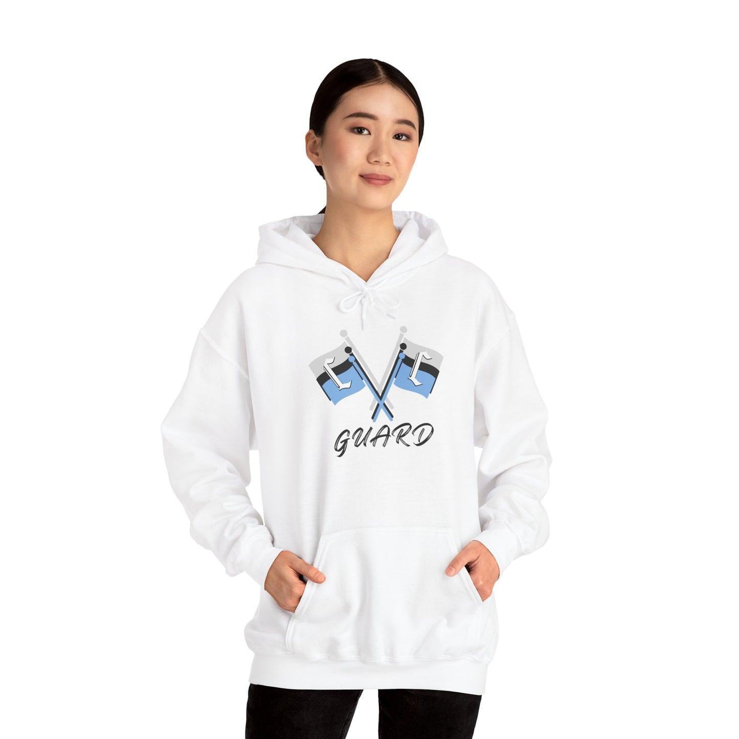 Collins Color Guard Hoodie, Unisex Heavy Blend Sweatshirt, Sports Gear, Hooded Sweatshirt, Team Apparel