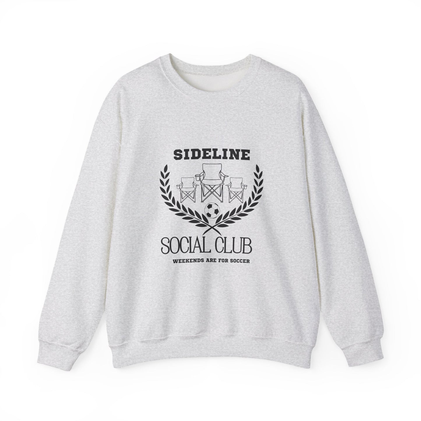Unisex Heavy Blend™ Crewneck Sweatshirt - Sideline Social Club, Casual Sportswear, Perfect for Game Day, Gift for Soccer Lovers