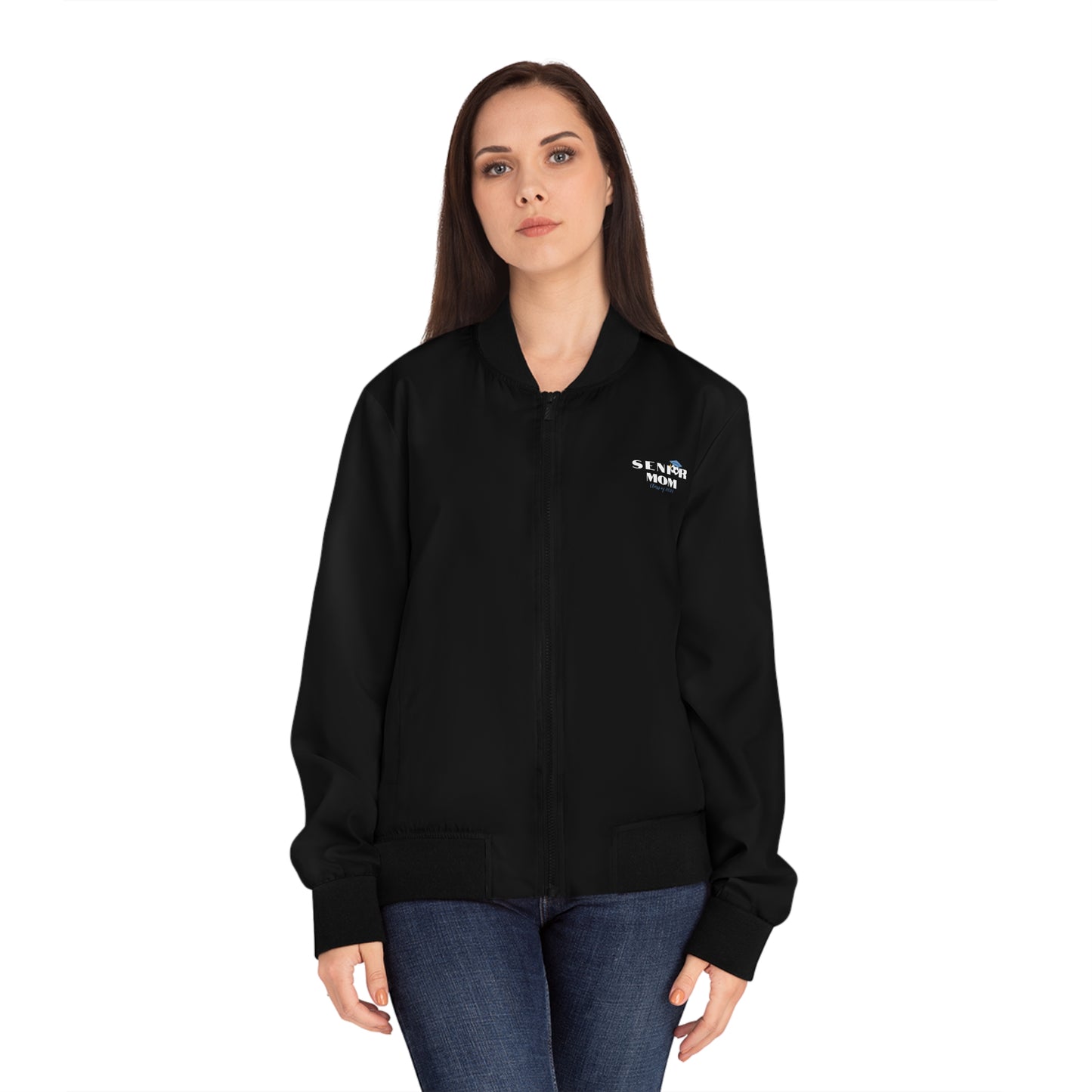Senior Mom Women's Bomber Jacket - Celebrate Graduation, Stylish Gift for Sports Moms, Class of 2026