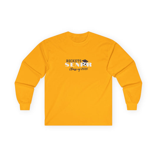 Shelby County Class of 2026 Long Sleeve Tee, Soccer Graduation Gift, Unisex Cotton Shirt, School Spirit Wear, College Apparel, Senior Year Merchandise