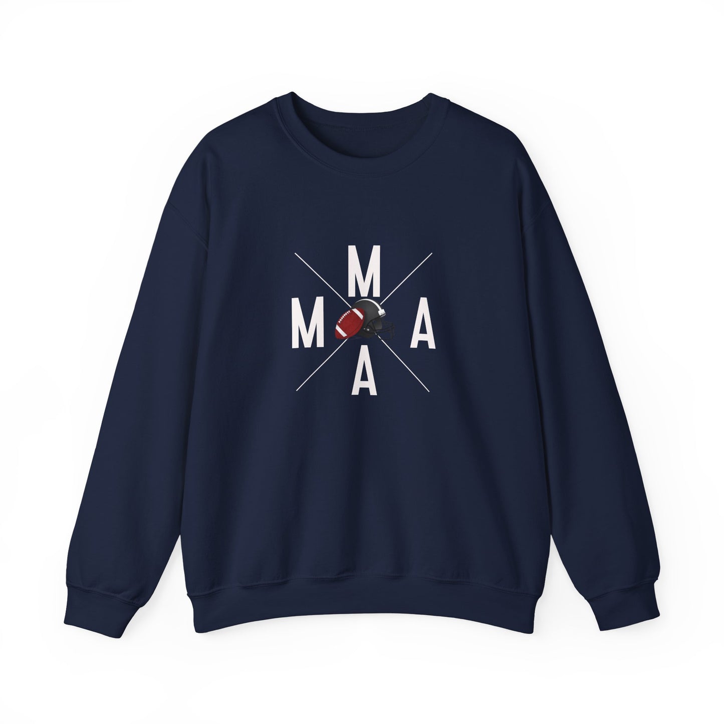 Stylish MAMA Crewneck Sweatshirt, Unisex Sweatshirt, Casual Wear, Football Season, Gift for Moms, Sports Sweatshirt, Fitness Clothing