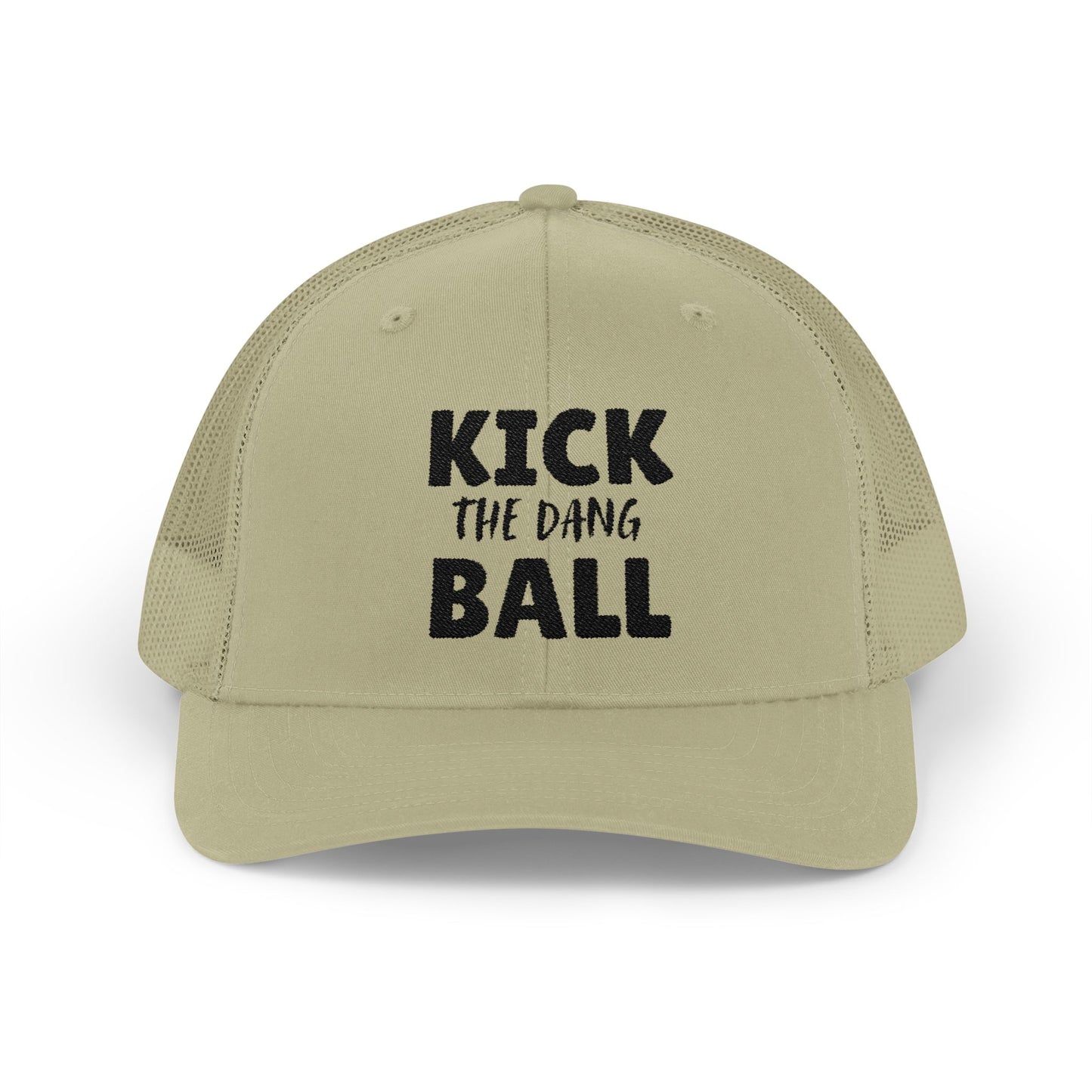 Kick the Dang Ball Snapback Trucker Cap, Sports Cap, Casual Cap, Gift for Athletes, Fun Hat for Outdoor Events