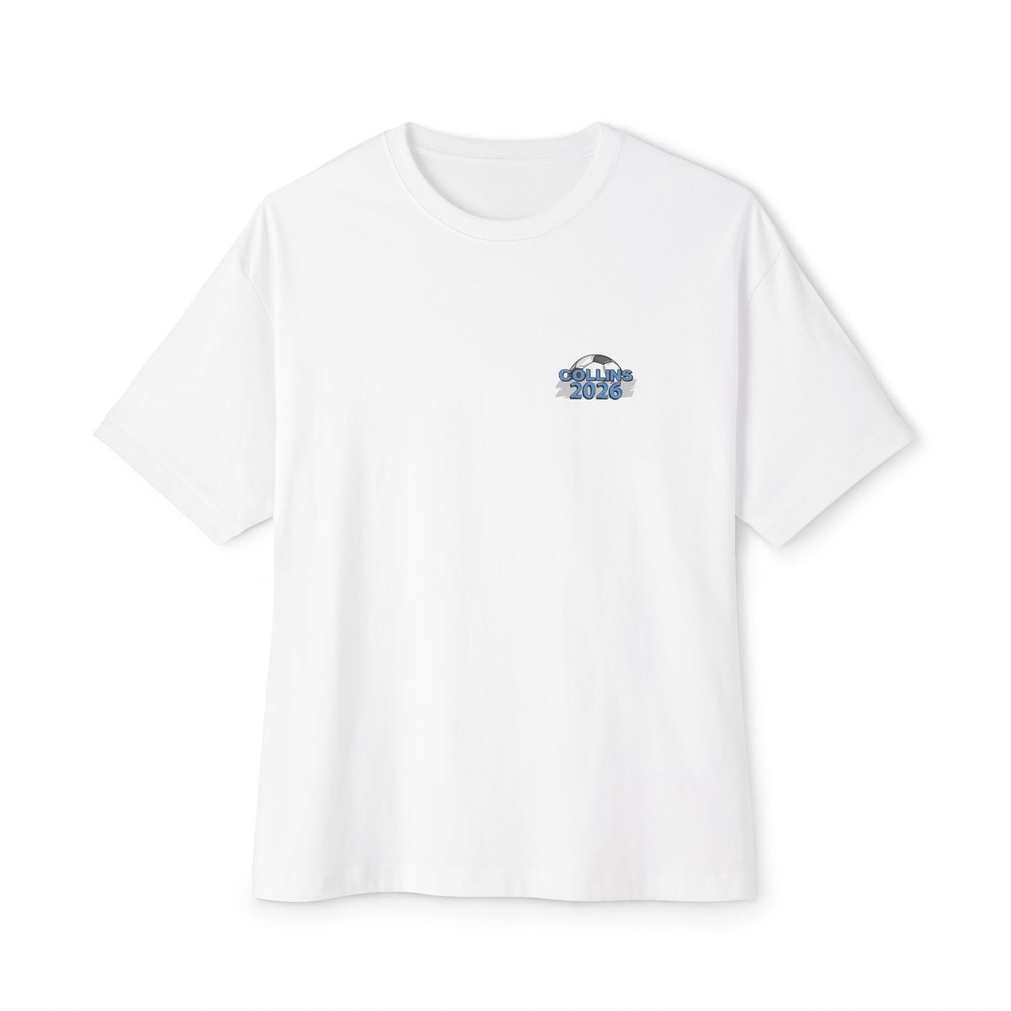 Collins Soccer Seniors Oversized Boxy Tee (Titans Crest), Soccer Senior Tribute, Class of 2026