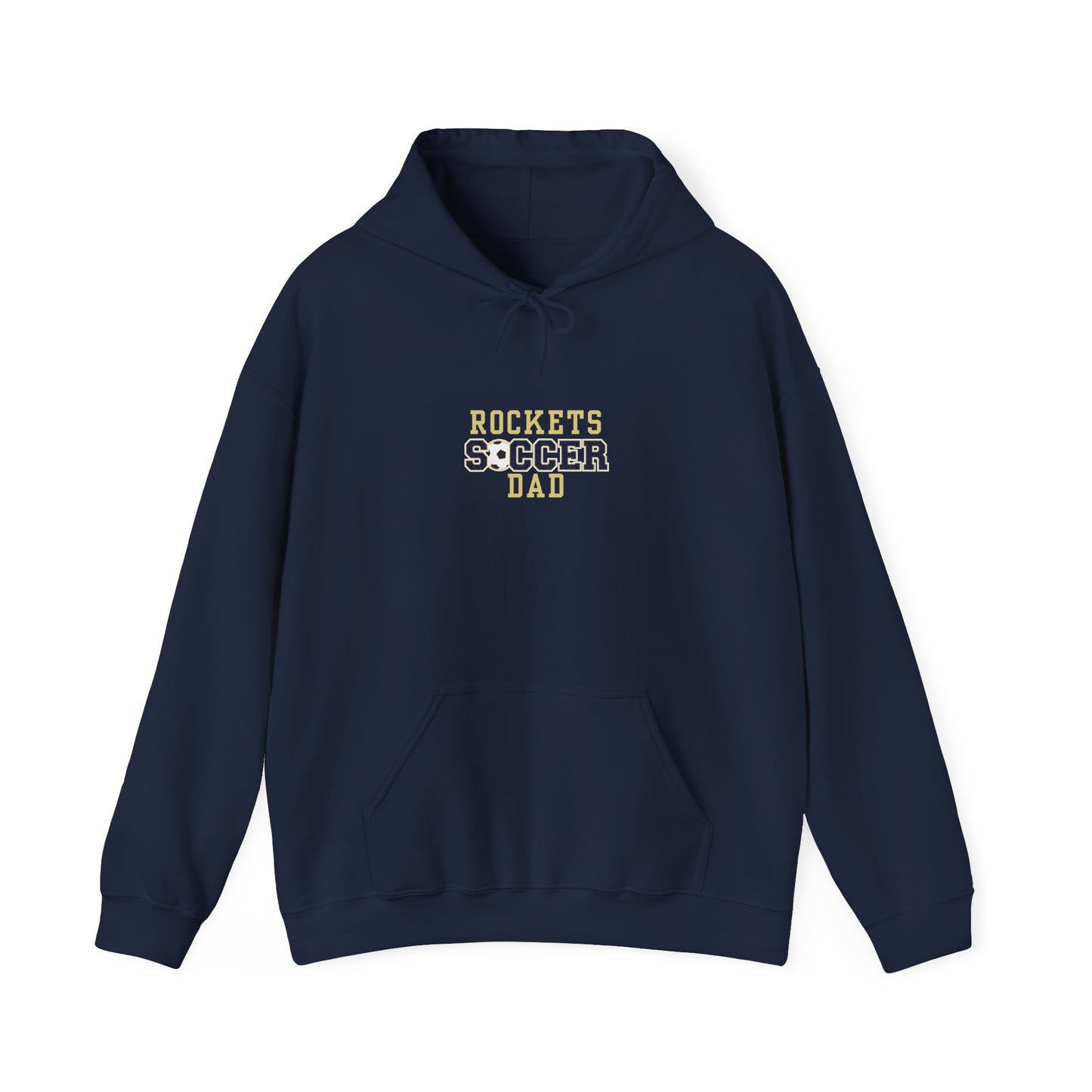 Rockets Soccer Dad Hoodie, Gift for Dad, Sports Sweatshirt, Father's Day Apparel, Unisex Heavy Blend Hoodie