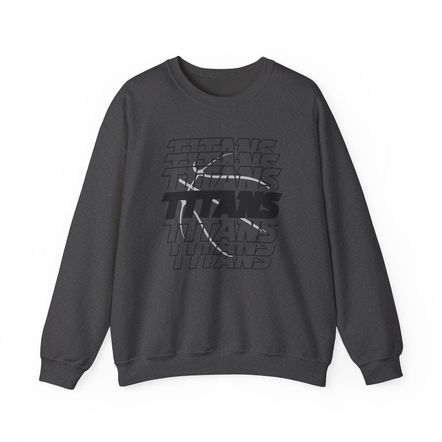 TITANS on Repeat Sweatshirt — Retro Stacked Basketball Crewneck