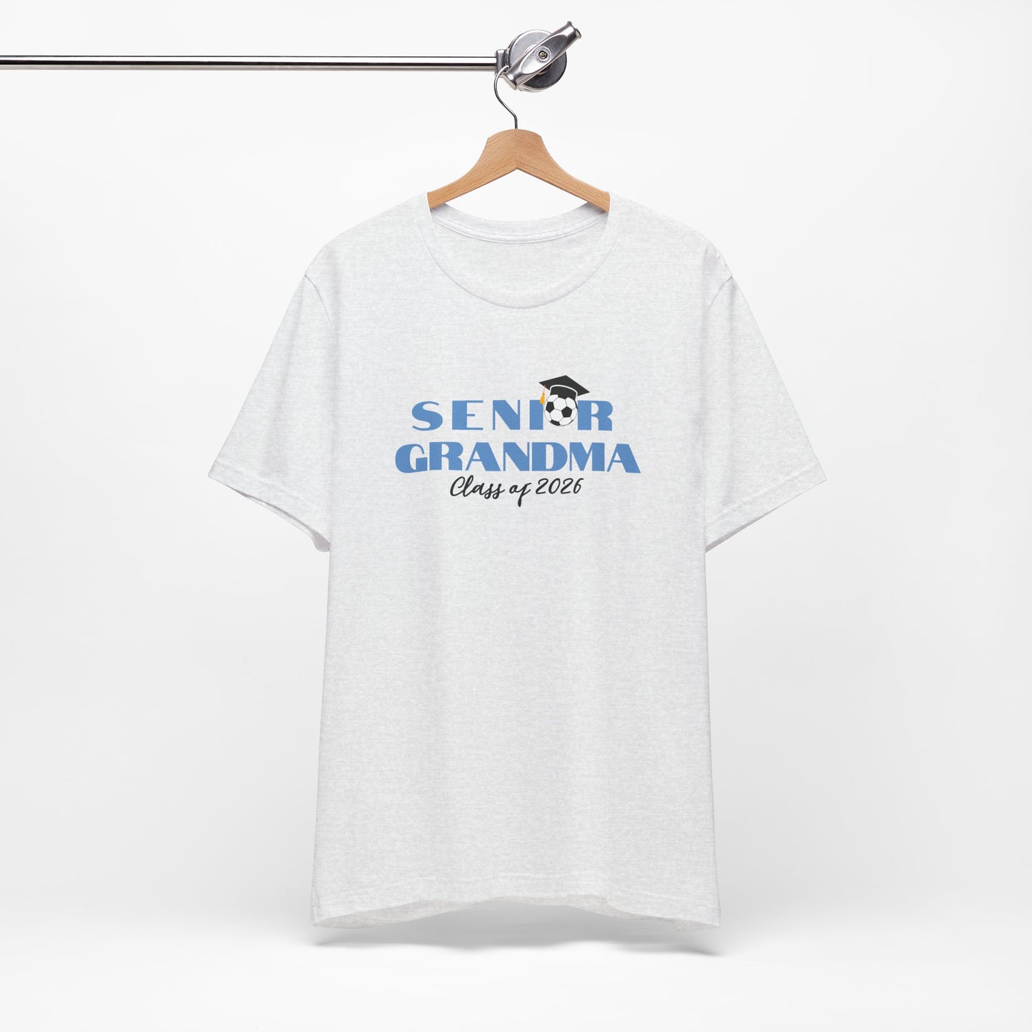 Soccer Senior Grandma Jersey T-Shirt, Class of 2026 Shirt, Gift for Graduation, Family Celebration