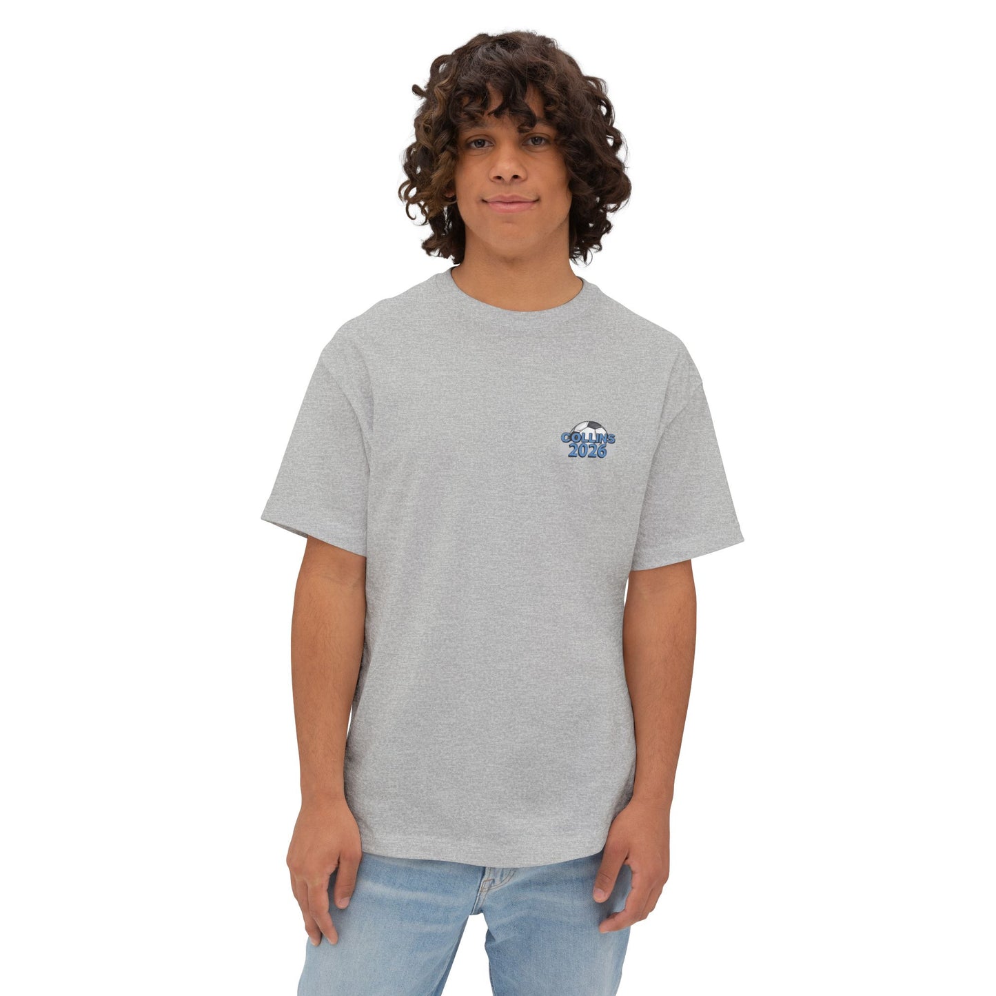 Collins Soccer Seniors Oversized Boxy Tee (Titans Crest), Soccer Senior Tribute, Class of 2026