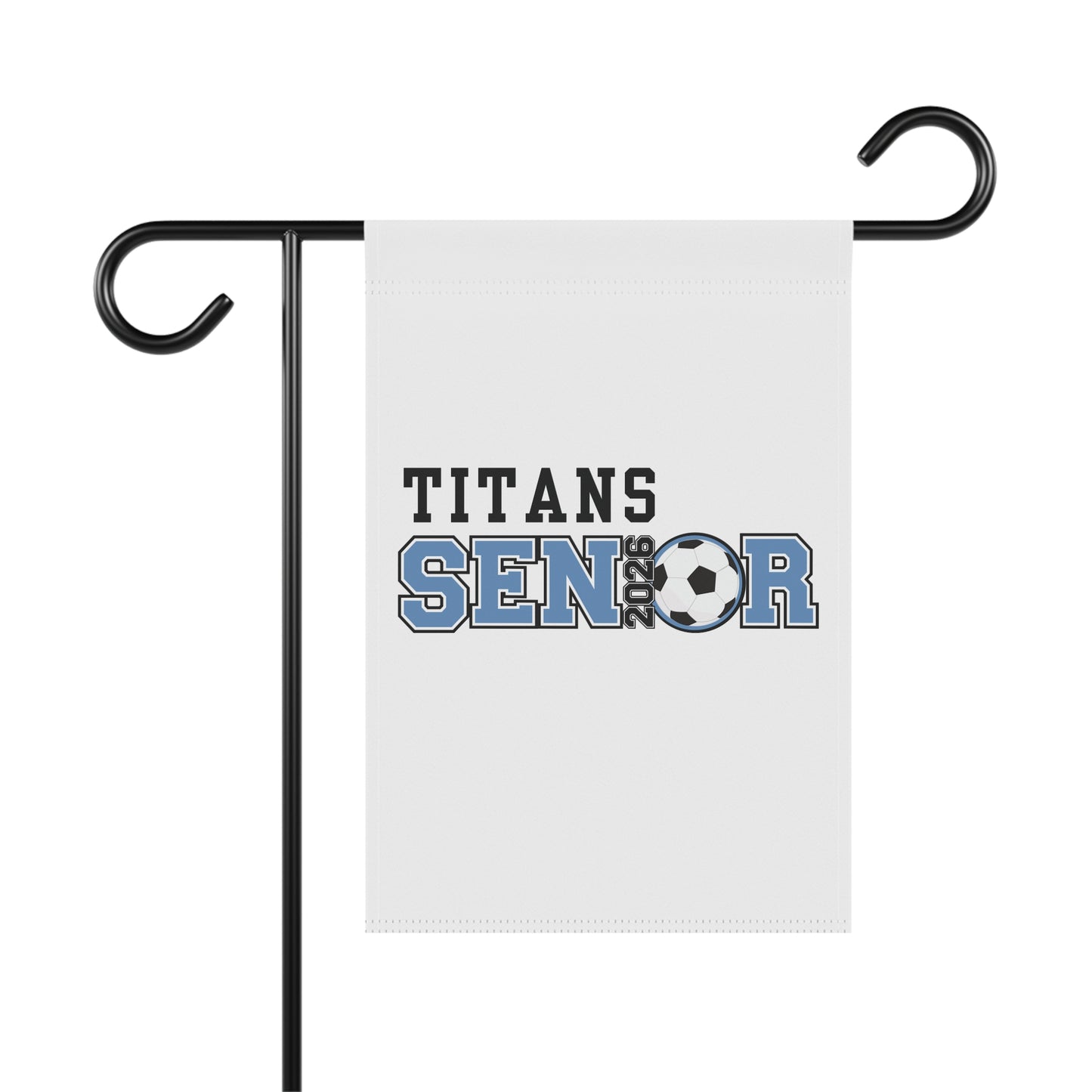 Titans Senior Soccer Garden Banner | Personalized Outdoor Decor, Graduation Celebration, Custom Yard Sign, Sports Event Decor