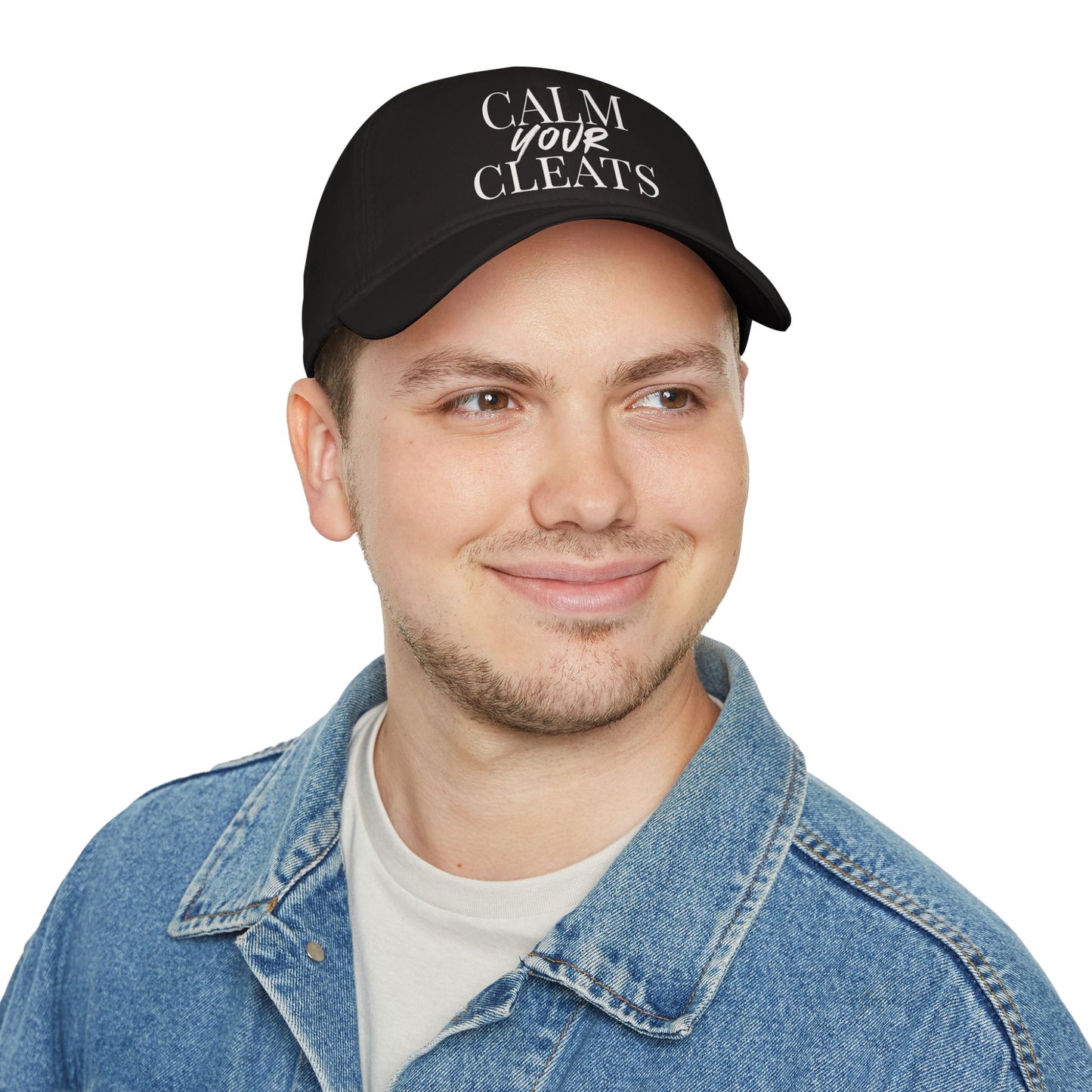 Calm Your Cleats, Casual Sports Hat, Soccer Gift, Relaxed Fit Cap, Vintage Style Cap, Gift for Him/Her