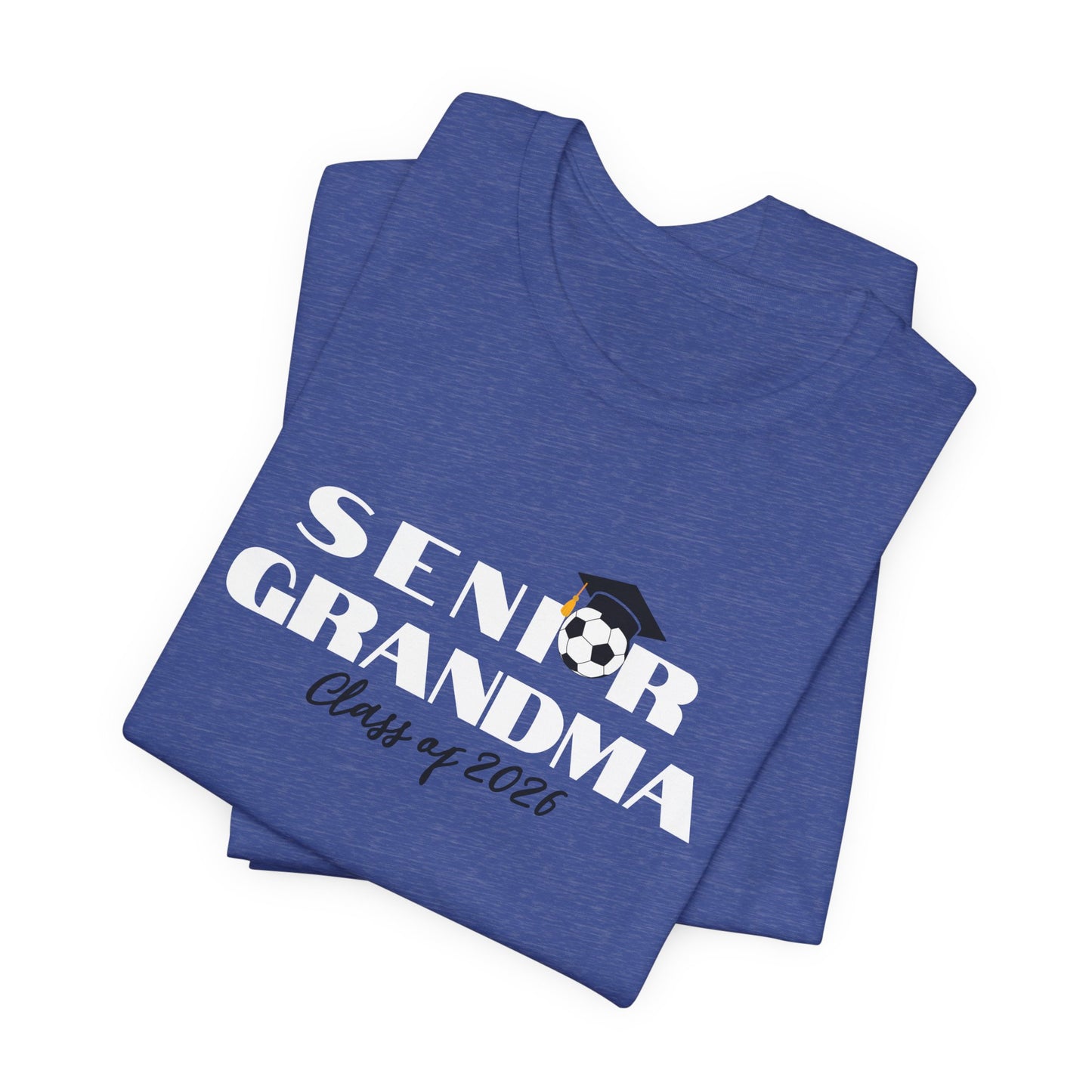 Soccer Senior Grandma Jersey T-Shirt, Class of 2026 Shirt, Gift for Graduation, Family Celebration