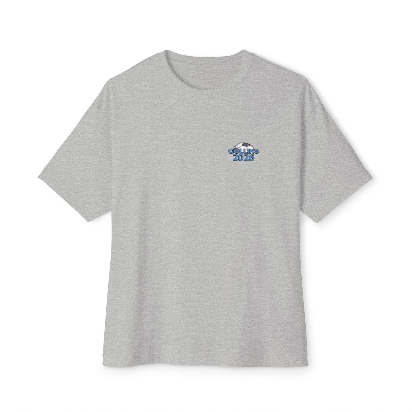 Collins Soccer Seniors Oversized Boxy Tee (Titans Crest), Soccer Senior Tribute, Class of 2026