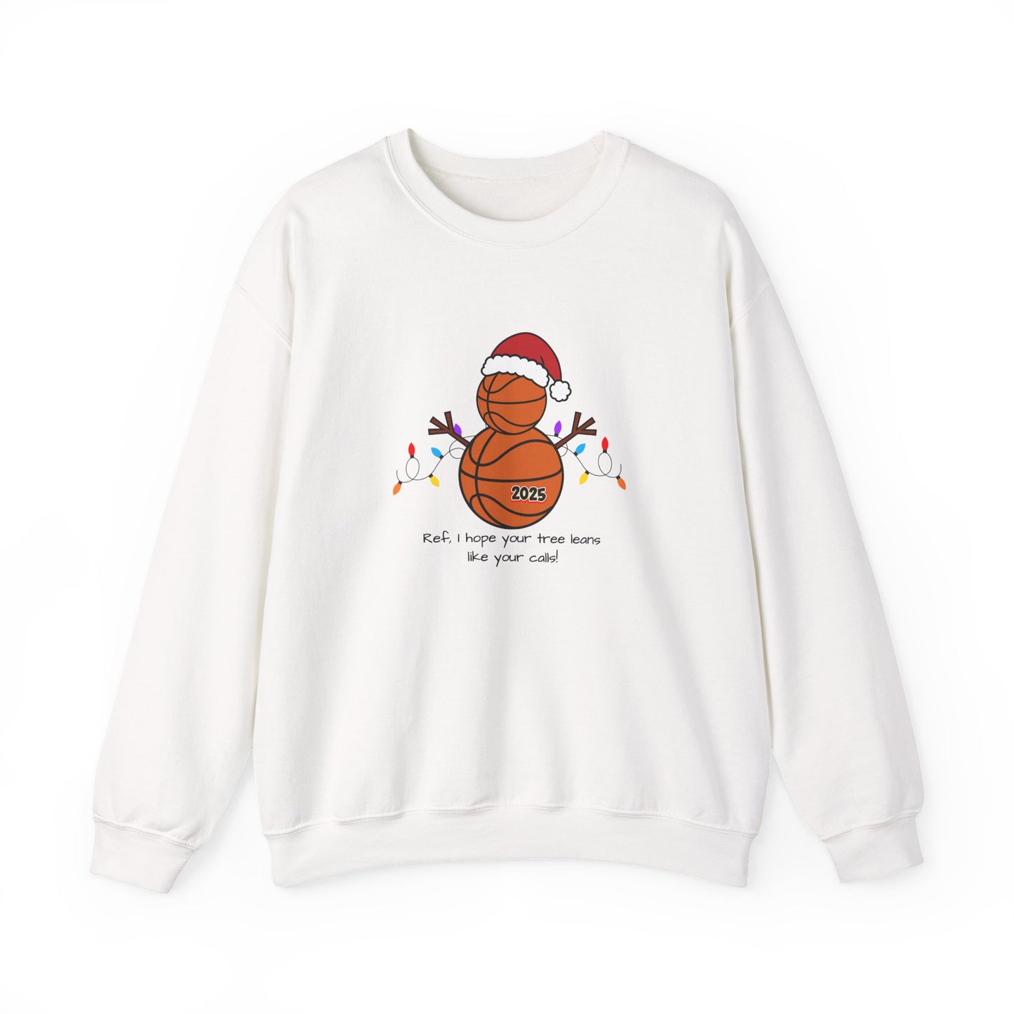 Basketball Christmas Crewneck Sweatshirt – 2025 Santa Basketball Holiday Sweatshirt