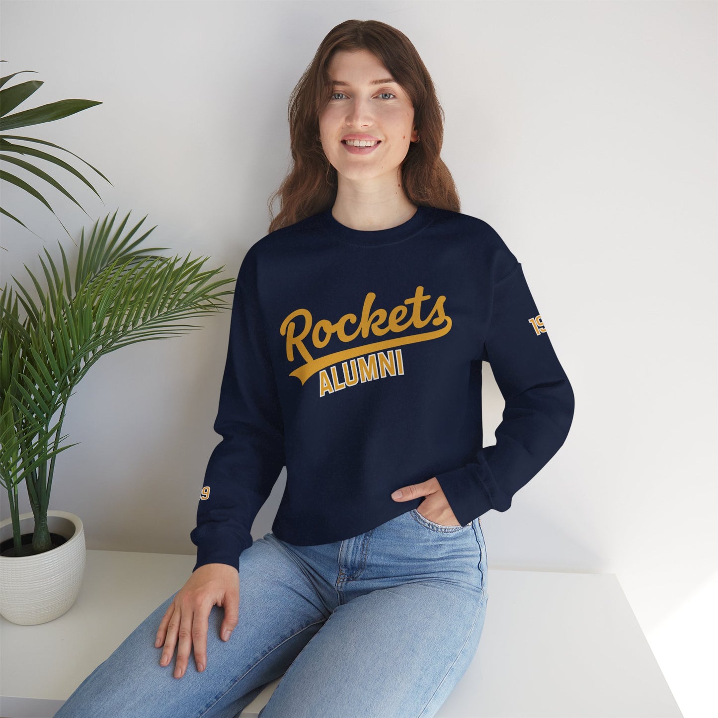 Rockets Alumni Sweatshirt, Vintage Crew Neck, Shelby County- Custom Graduation Year