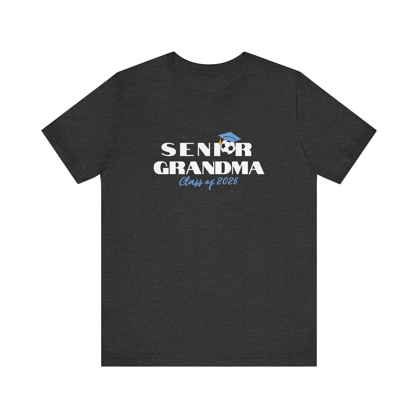 Soccer Senior Grandma Jersey T-Shirt, Class of 2026 Shirt, Gift for Graduation, Family Celebration