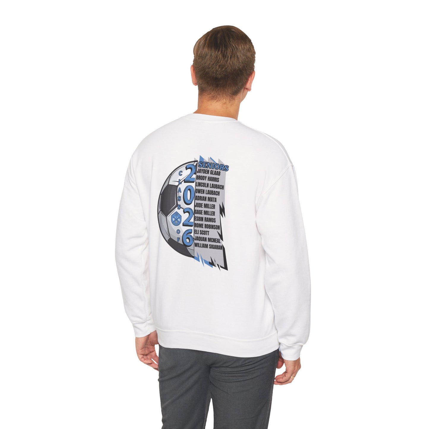 Collins Soccer Seniors Crewneck Sweatshirt, Class of 2026, High School Soccer