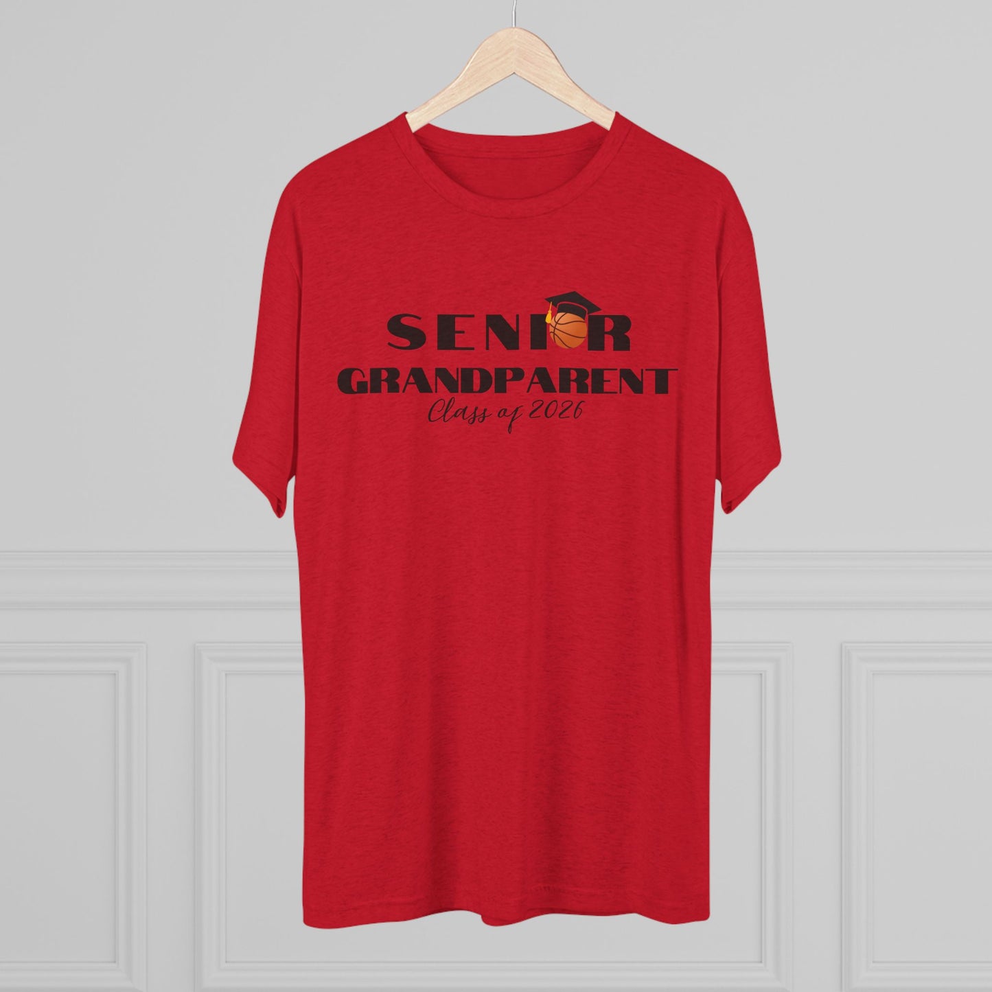 Senior Basketball Grandparent Crew Tee, Graduation, Unisex Shirt, Class of 2026 Apparel