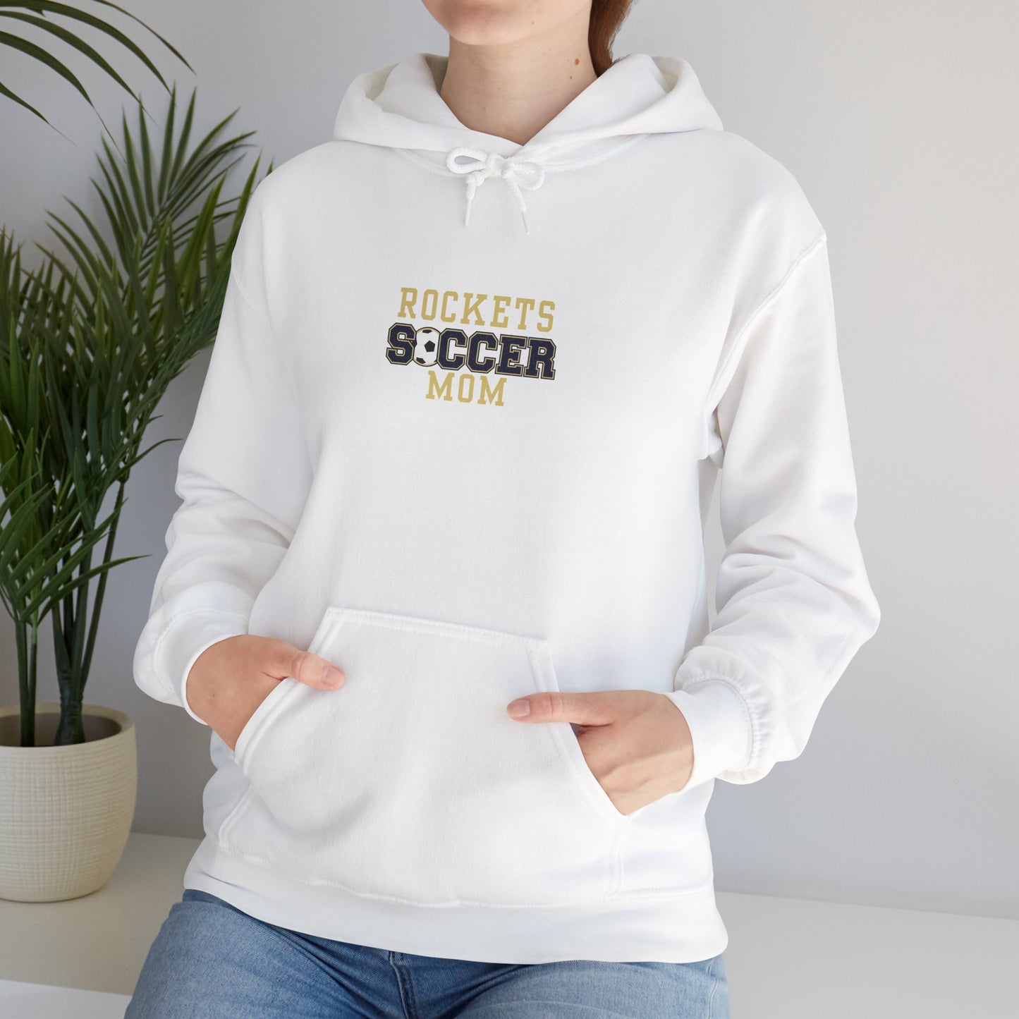 Rockets Soccer Mom Hoodie - Unisex Heavy Blend Sweatshirt, Sports Team Apparel, Gift for Moms, Casual Wear, Game Day Outfit