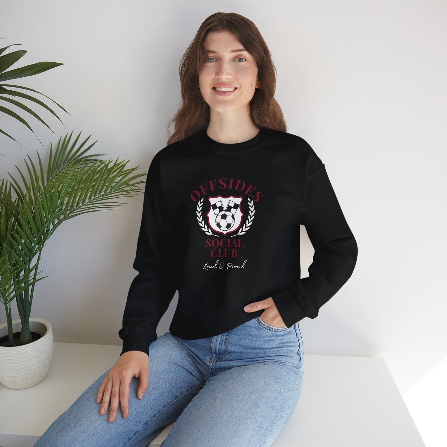 Soccer Club Crewneck Sweatshirt, Offside Sweatshirt, Sports Apparel, Gift for Soccer Fans, Casual Wear