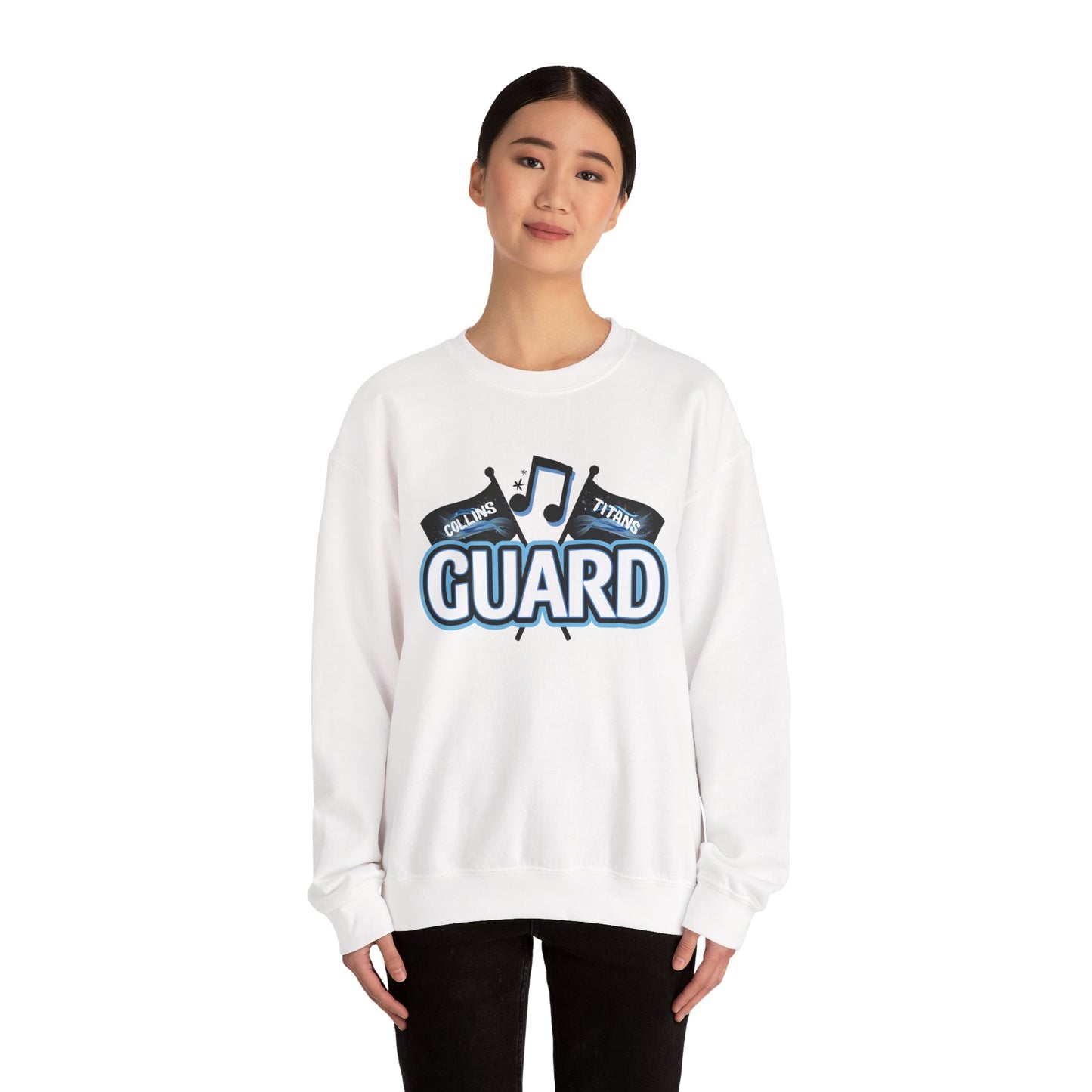Color Guard Crewneck Sweatshirt - Perfect for Marching Band- Collins High School