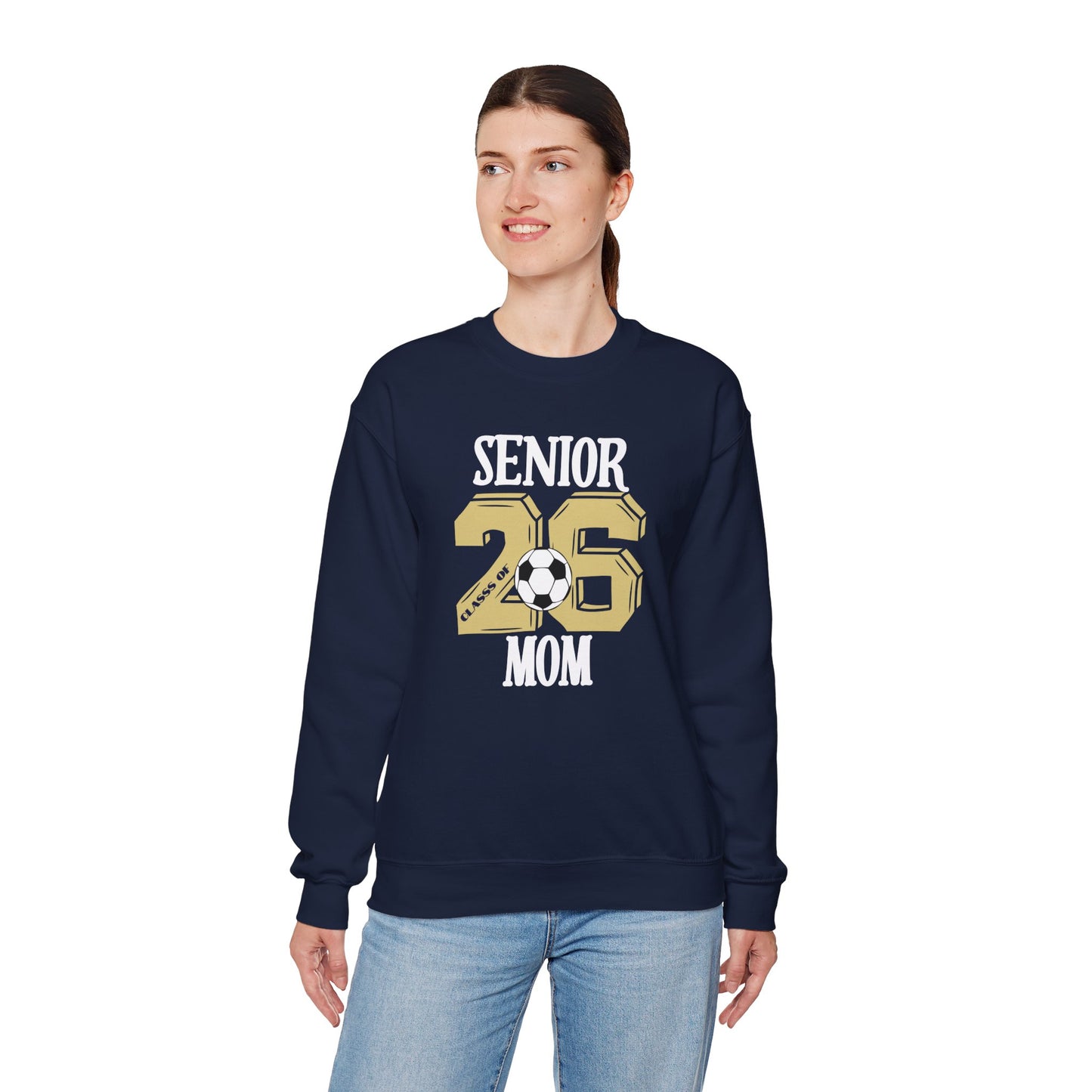 Shelby Senior Mom Soccer Sweatshirt, Unisex Crewneck, Sports Mom Apparel, Graduation Gift, Comfortable Casual Wear